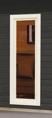 KONIFERA Saunahaus Maiko 5 SET B, BxTxH: 490 x 368 x 231 cm, 38 mm, terragrau, ohne Ofen