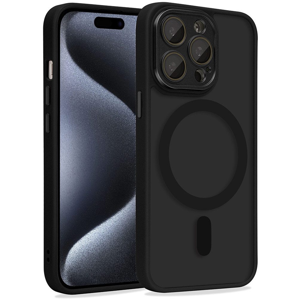 FITSU Handyhülle Schutzhülle für iPhone 15 Pro Hülle mit Kameraschutz Case Handyhülle 6,1 Zoll, Handy Case für iPhone 15 Pro Handyhülle, MagSafe kompatible Hülle