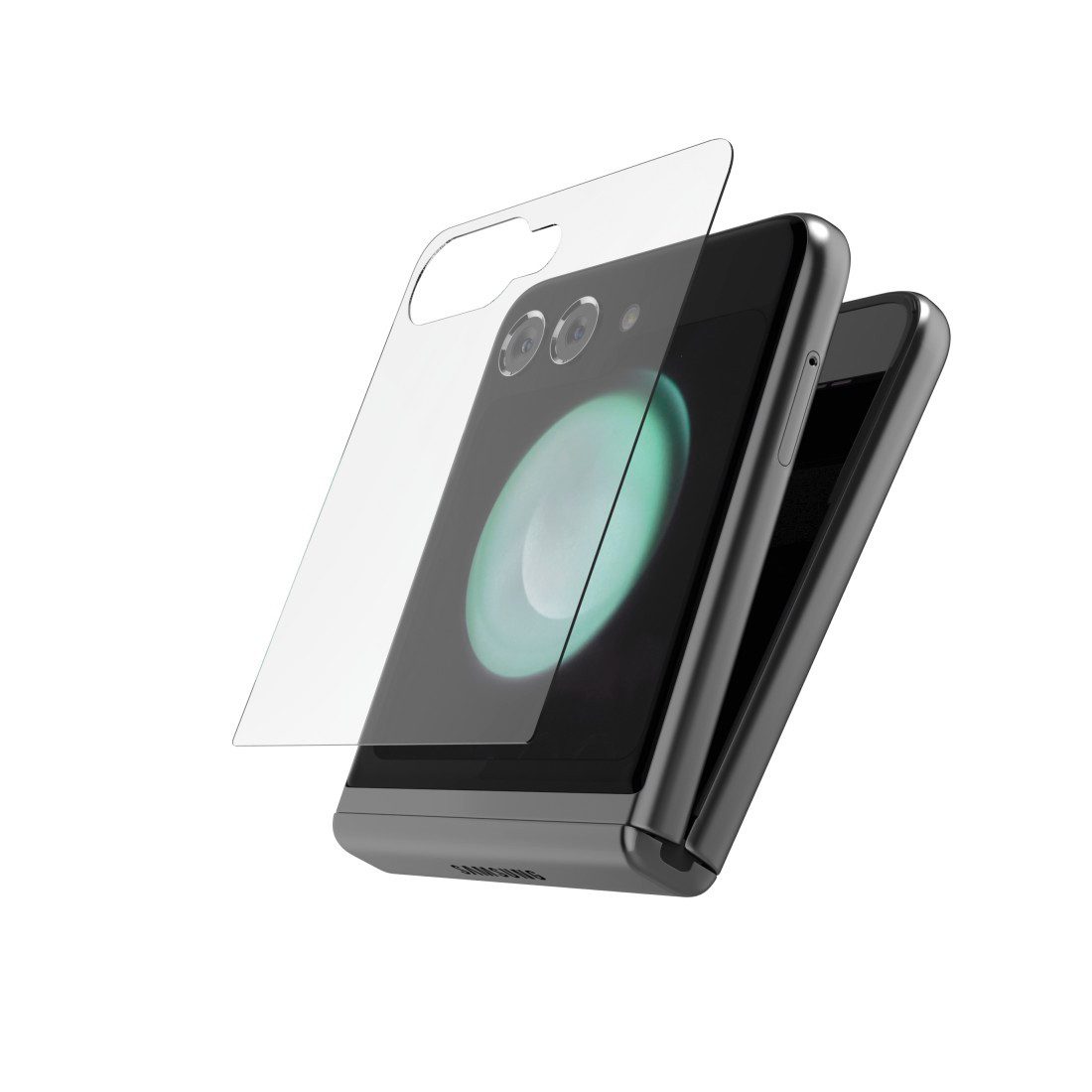 Hama Displayschutzglas Handy-Schutzglas für Samsung Galaxy Z Flip8 für Samsung Galaxy Z Flip8, 9H-Härte, Fullscreen, HD-Transparenz, Anti-Fingerabdruck