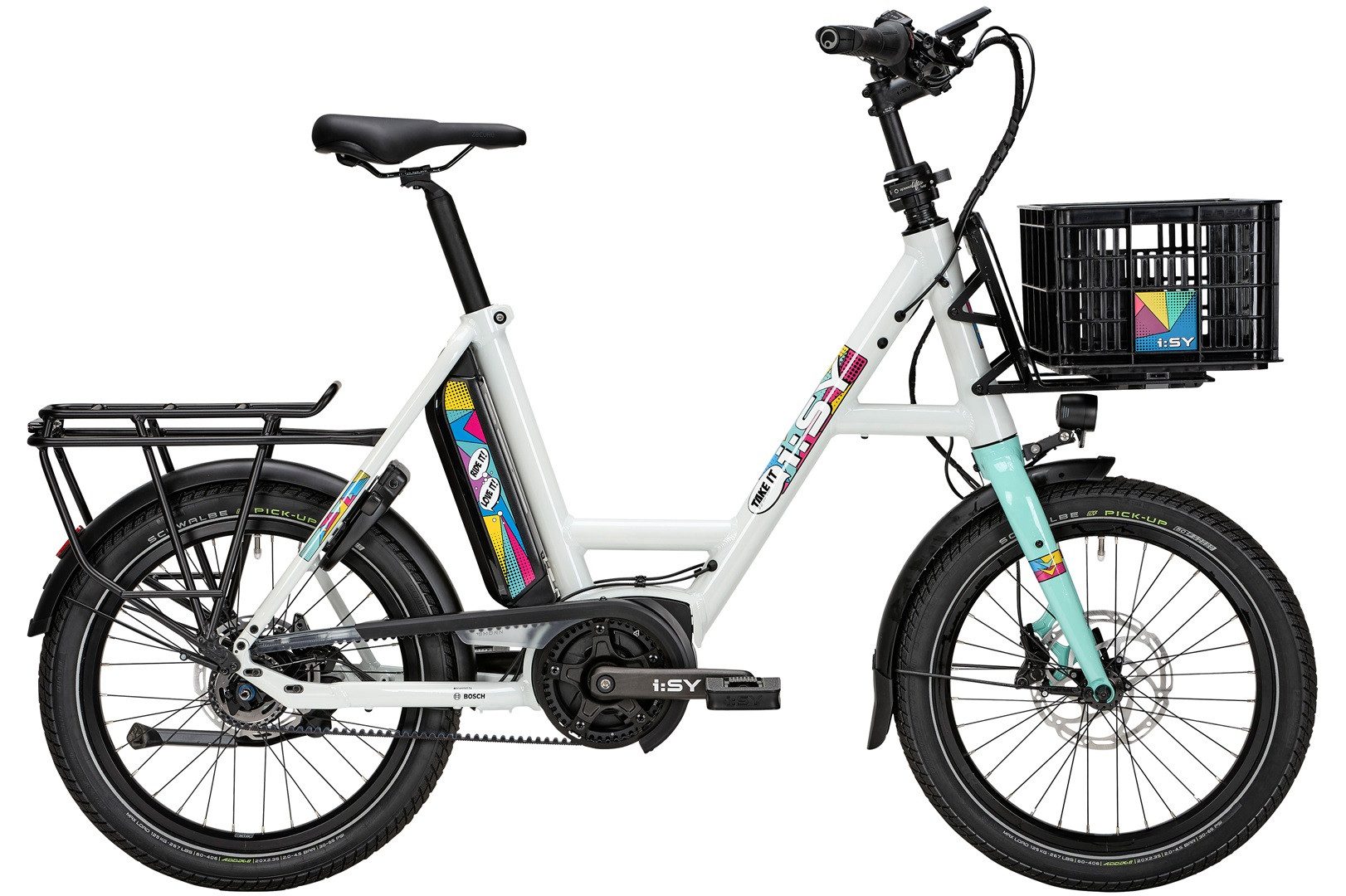 i:SY E-Bike i:SY POP ART, 5 Gang, Nabenschaltung, Bosch Performance Line smart System, 545 Wh