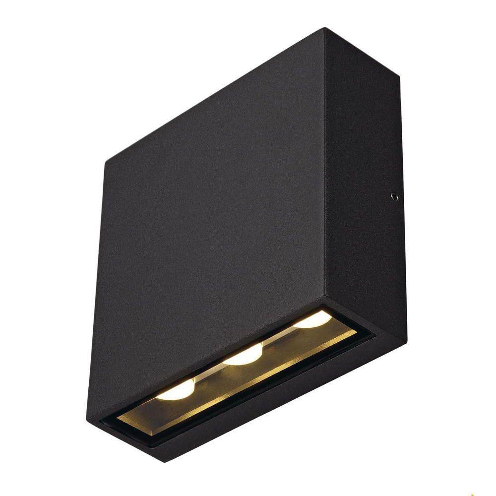 SLV Außen-Wandleuchte LED Wandleuchte Big Quad 8,2W 1280lm IP54, LED