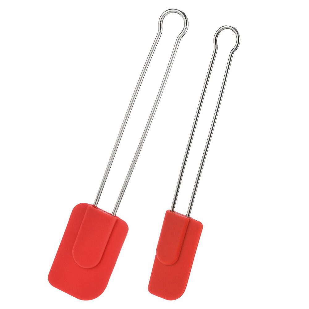 WESTMARK Teigschaber 2 Stk., Länge: 22,5 cm/28,5 cm, Koch- und Teigschaber mit Silikonkop