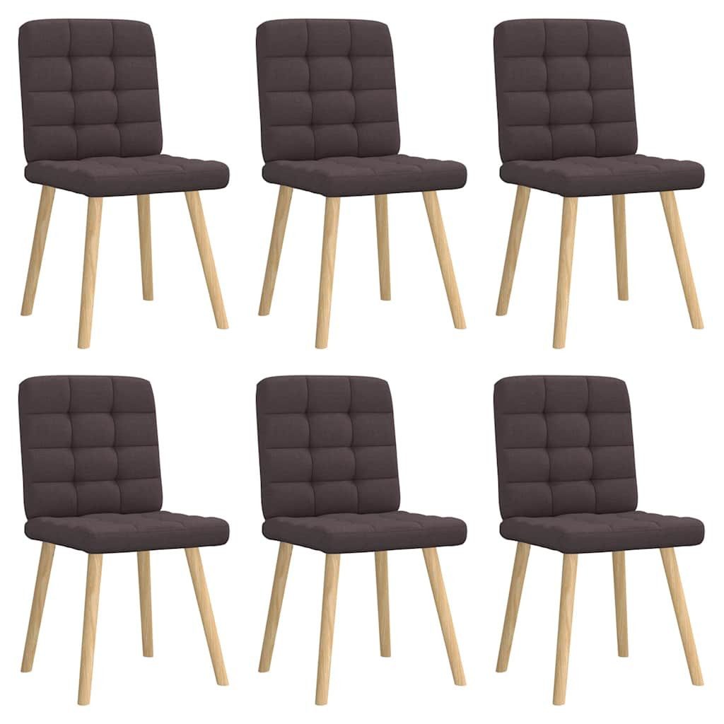 vidaXL Esszimmerstuhl Esszimmerstühle 6 Stk. Dunkelbraun günstig online kaufen
