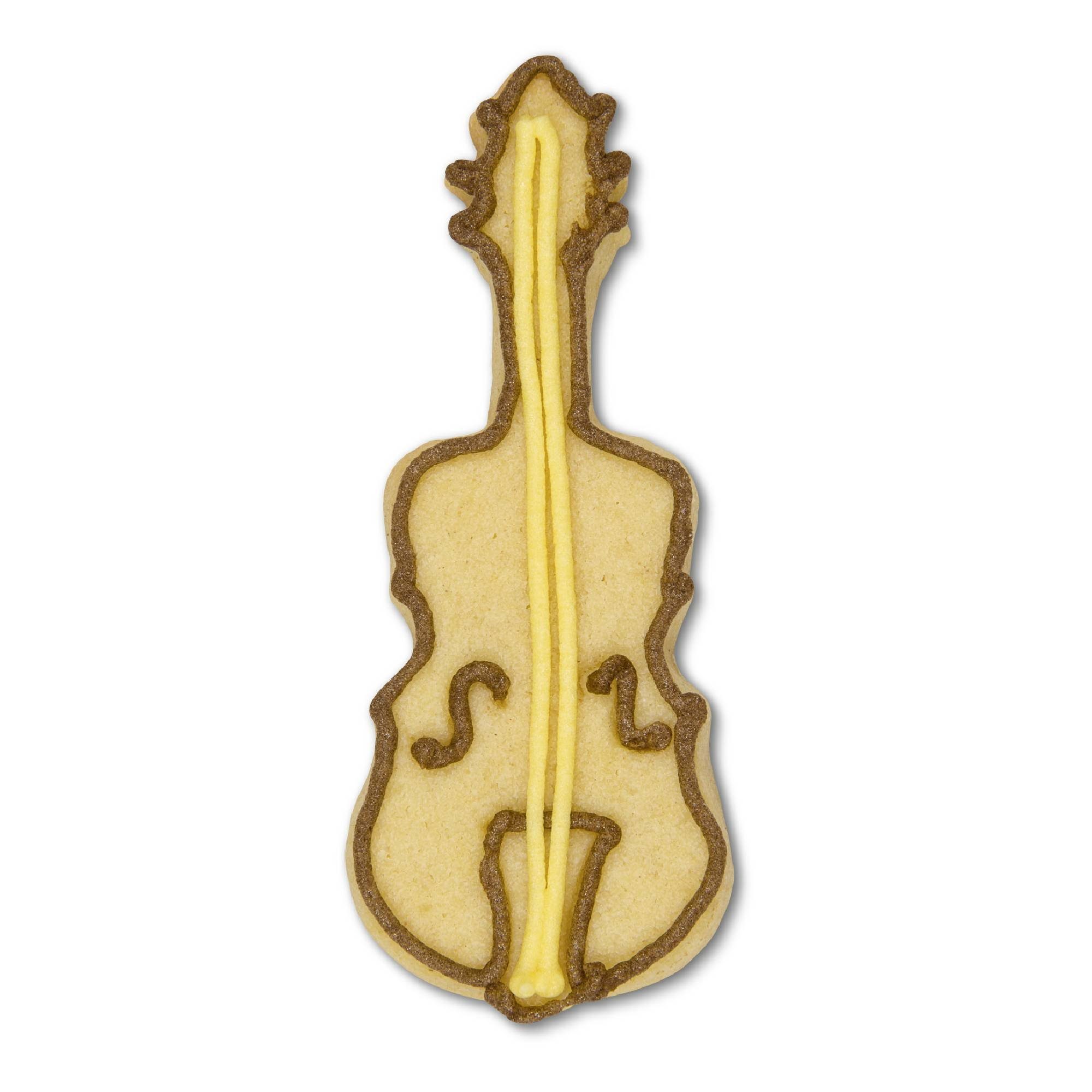 mugesh Ausstechform Ausstecher Geige cm, für 8,5 Edelstahl, - Musiker