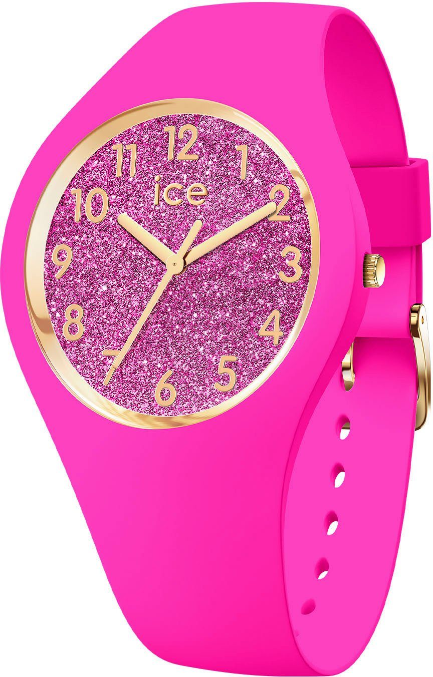 ice-watch Quarzuhr ICE glitter - Neon pink - Small - 3H, 021224 rosa