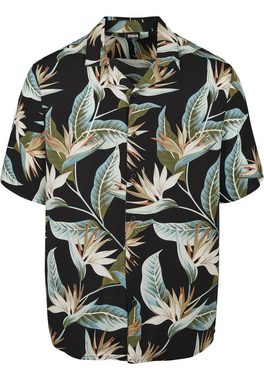 URBAN CLASSICS Langarmhemd Urban Classics Herren Blossoms Resort Shirt (1-tlg)