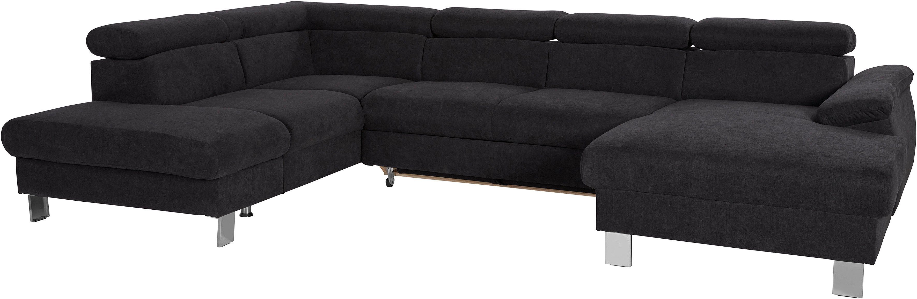 COTTA Wohnlandschaft "Komaris U-Form, B: 320 cm" mit Kopfteilverstellung, o günstig online kaufen