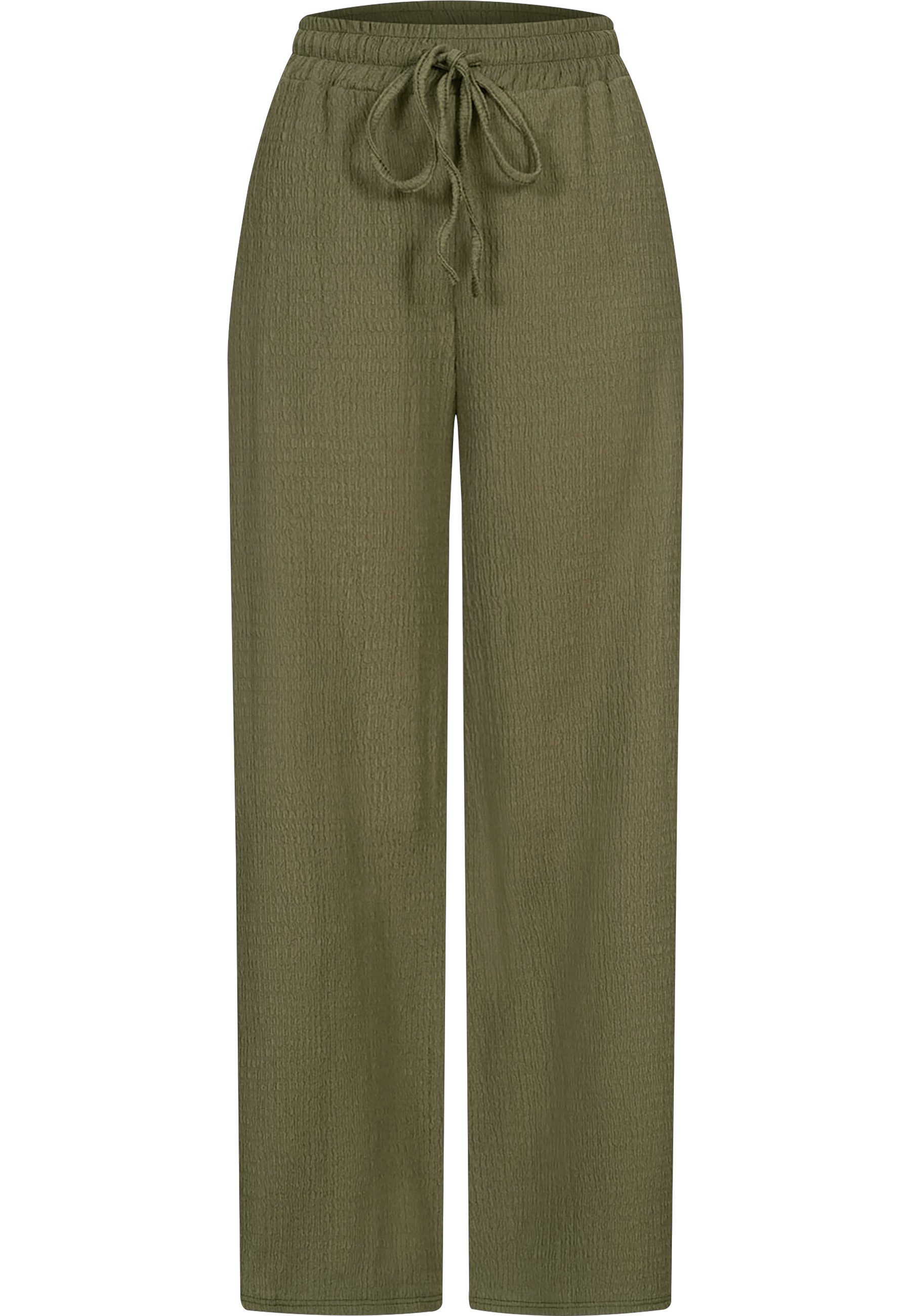 Stoffhose CLOUD 5IVE Sommerhose mit weitem Schnitt und Strukturstoff