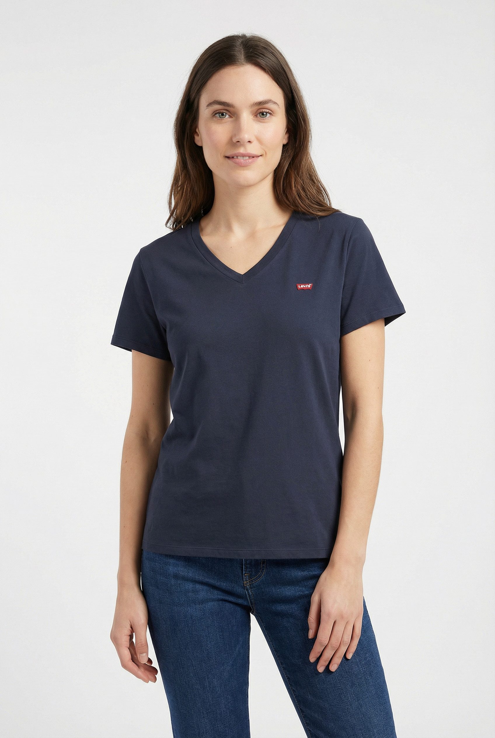 Levi's® Plus V-Shirt V NECK TEE Figurumspielende Passform