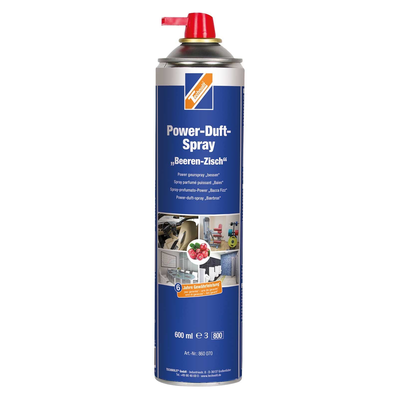TECHNOLIT® Power Duft-Spray 600ml Raumspray Lufterfrischer Raumerfrischer Raumdeo Universalreiniger