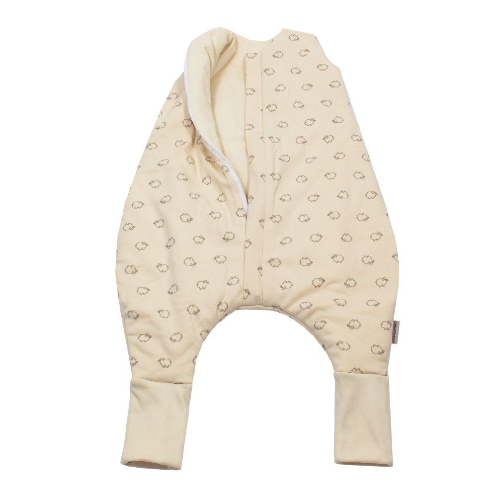 HOBEA-Germany Babyschlafsack aus Biobaumwolle Füßen Schafe mit verschieden mit Farben, Beinen Füßen Beige und Designs und in