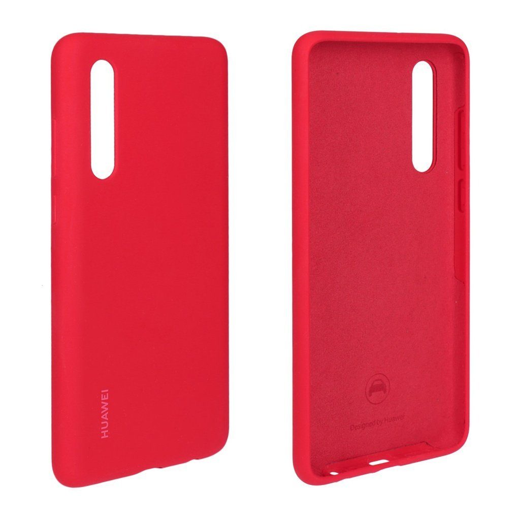 Huawei Handyhülle Silikon Cover Case P30 rot