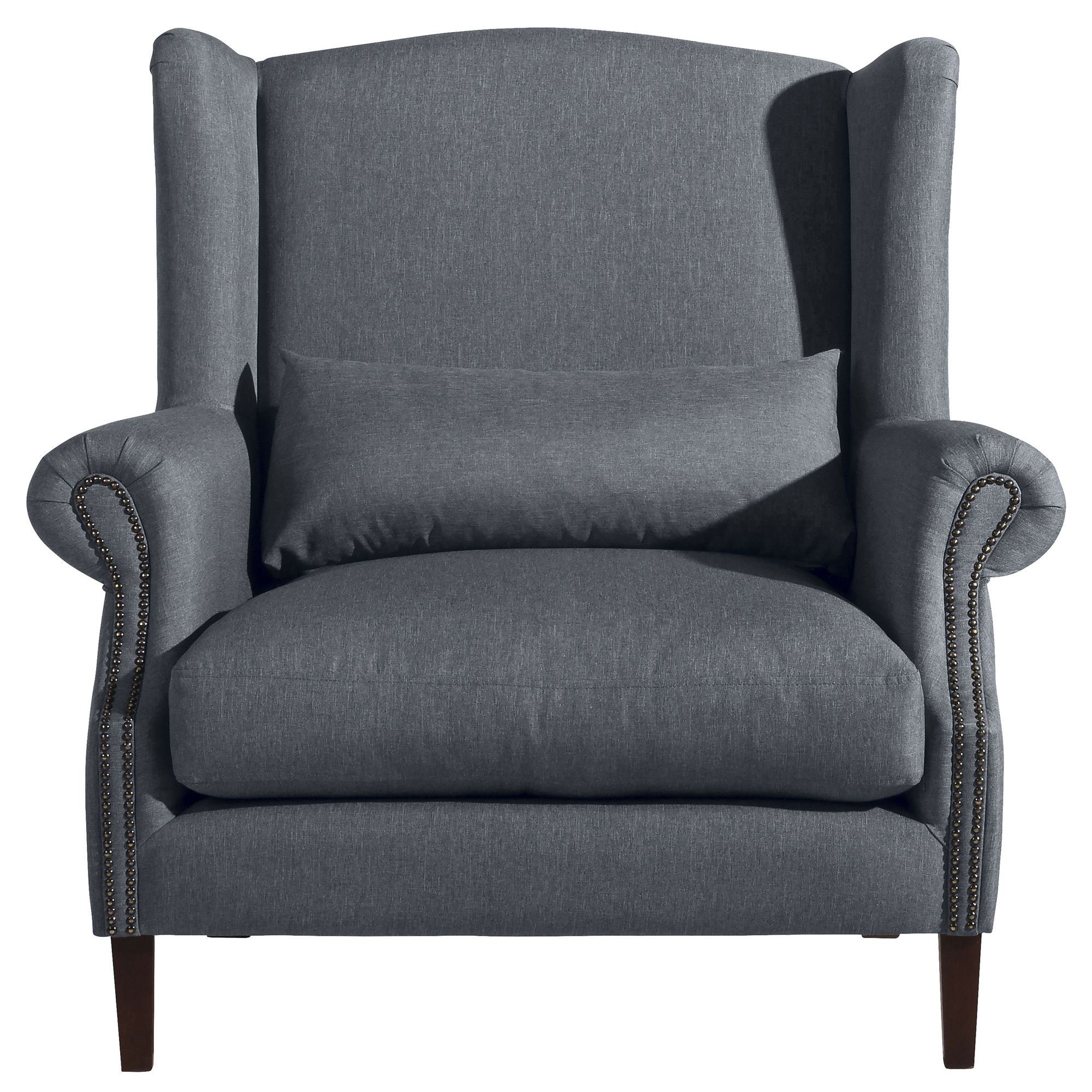 Sessel aufm Flachgewebe Versand, Kostenlosem hochwertig / Sessel dunkel Bezug Buche 21659 Sitz denim verarbeitet,bequemer Kessel 1-St), (Sparpreis 58 inkl. Kandy nussbaum