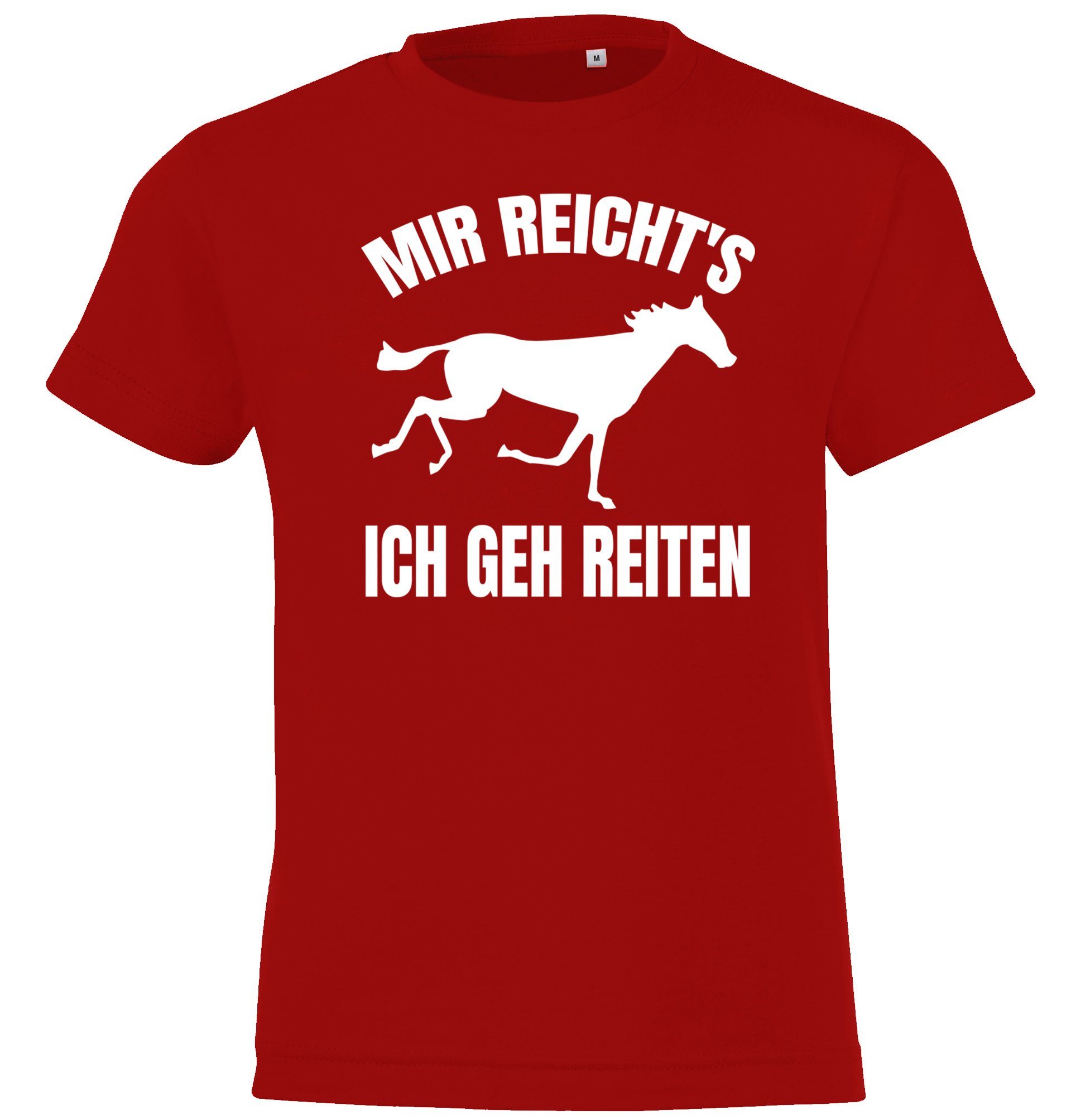 T-Shirt Mir reichts Ich geh reiten Shirt für Jungen und Mädchen