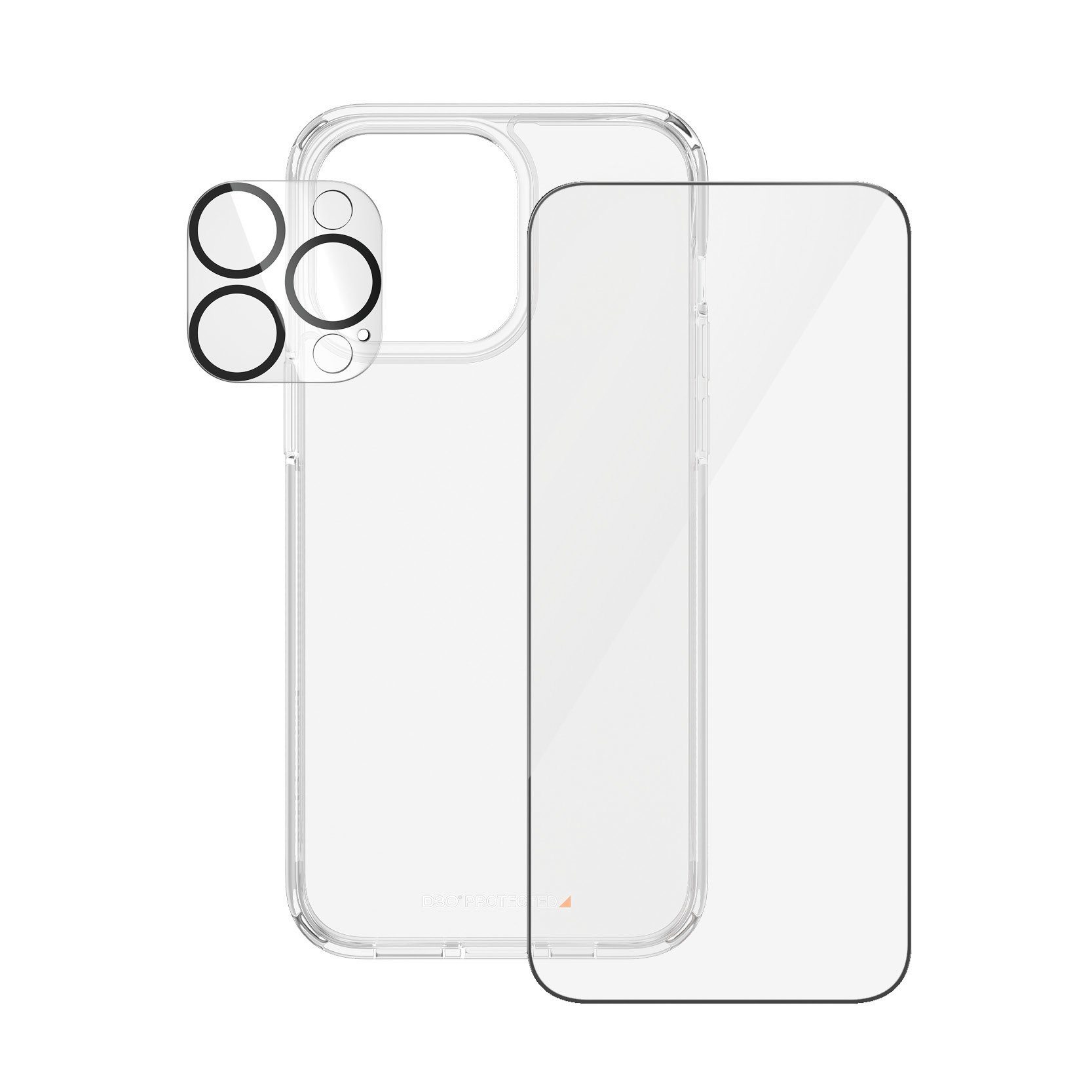 PanzerGlass Displayschutzglas 3-in-1 Bundle Pack für Apple iPhone 15 Pro Max, Displayschutzfolie, Bildschirmschutz, Schutzglas, kratz- & stoßfest