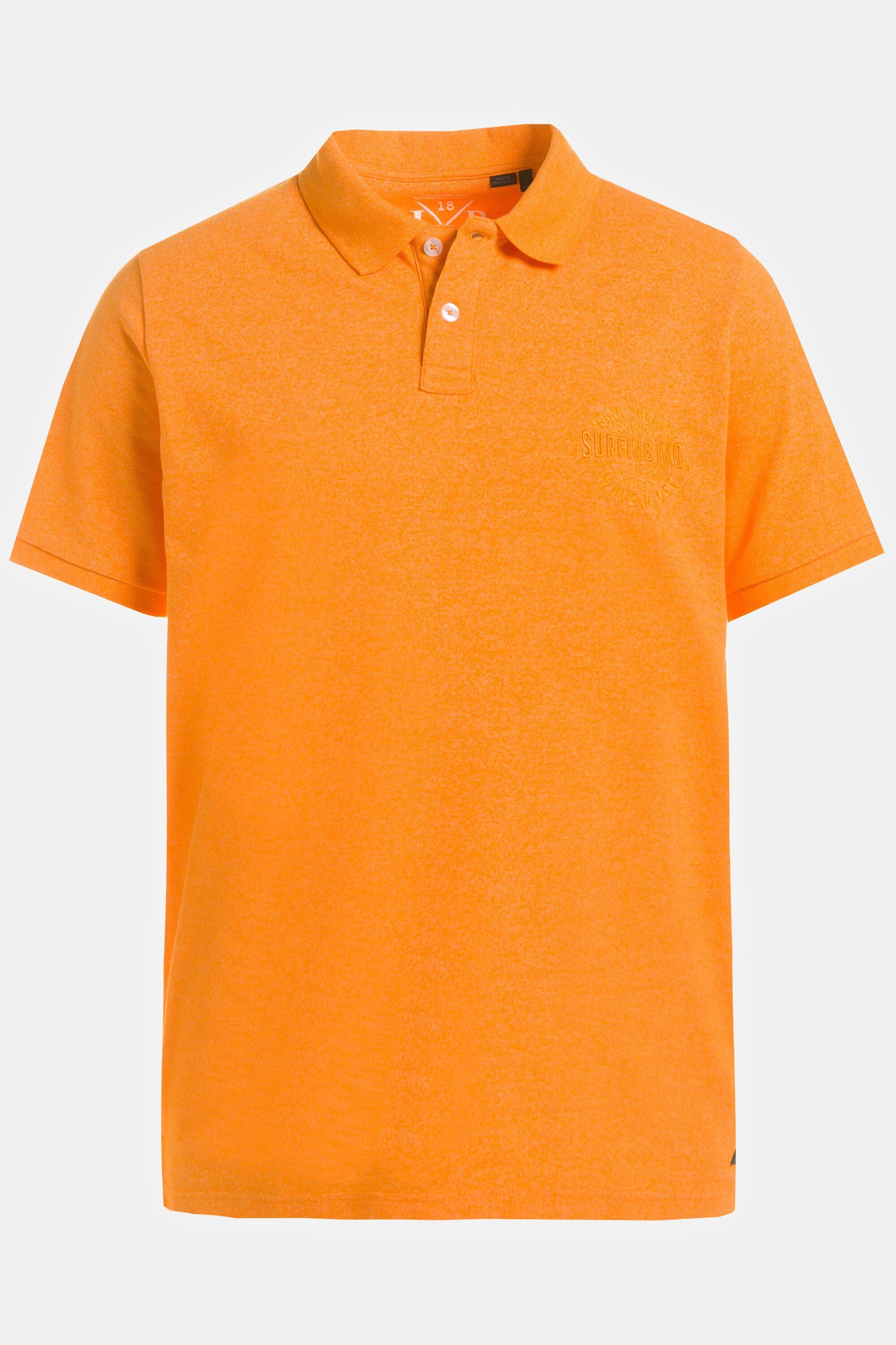 3D Piqué Stickerei bis kräftiges Halbarm Poloshirt orange JP1880 Poloshirt 8 XL