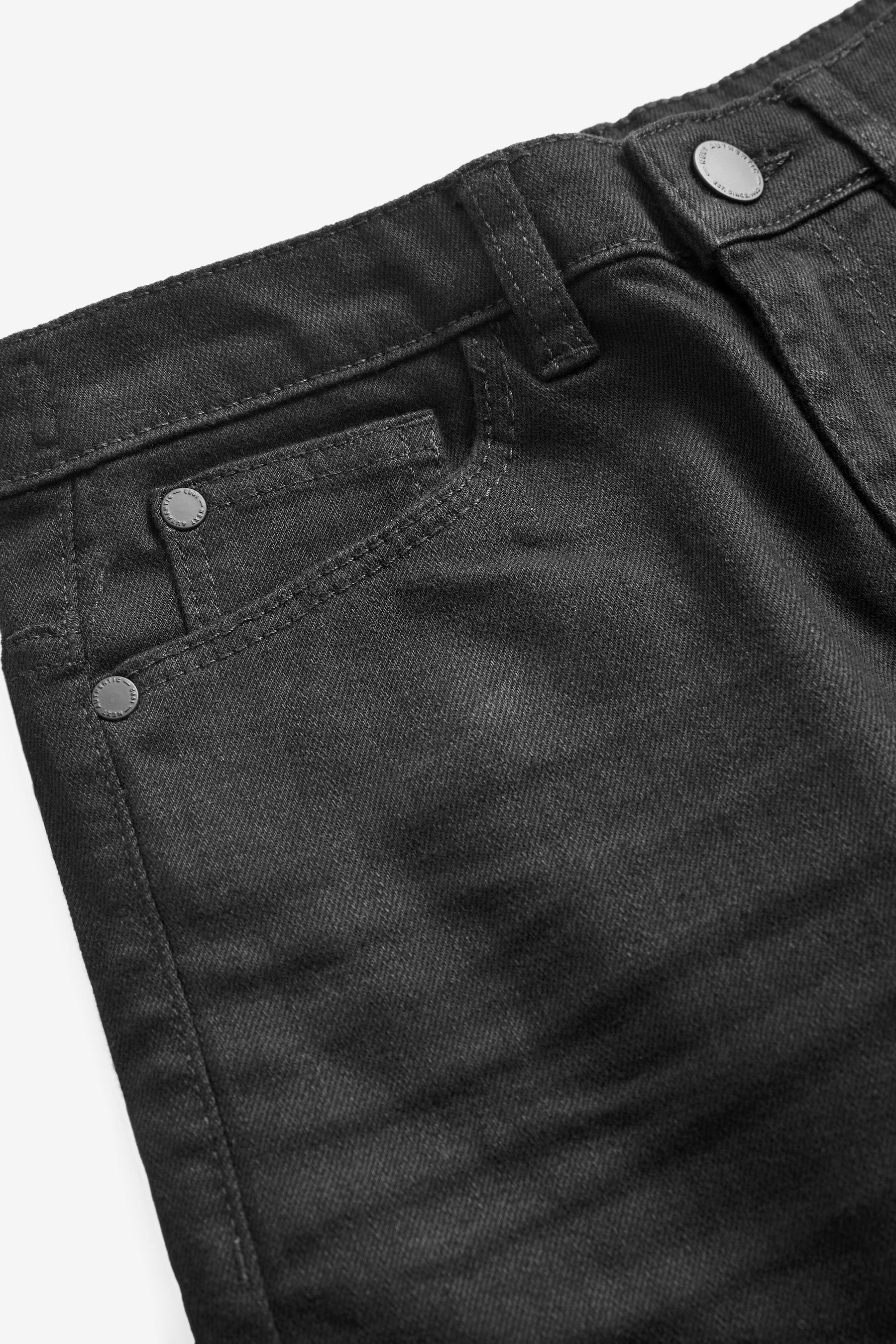 Next Loose-fit-Jeans Loose Jeans mit Taschen Fit (1-tlg) Black Denim fünf