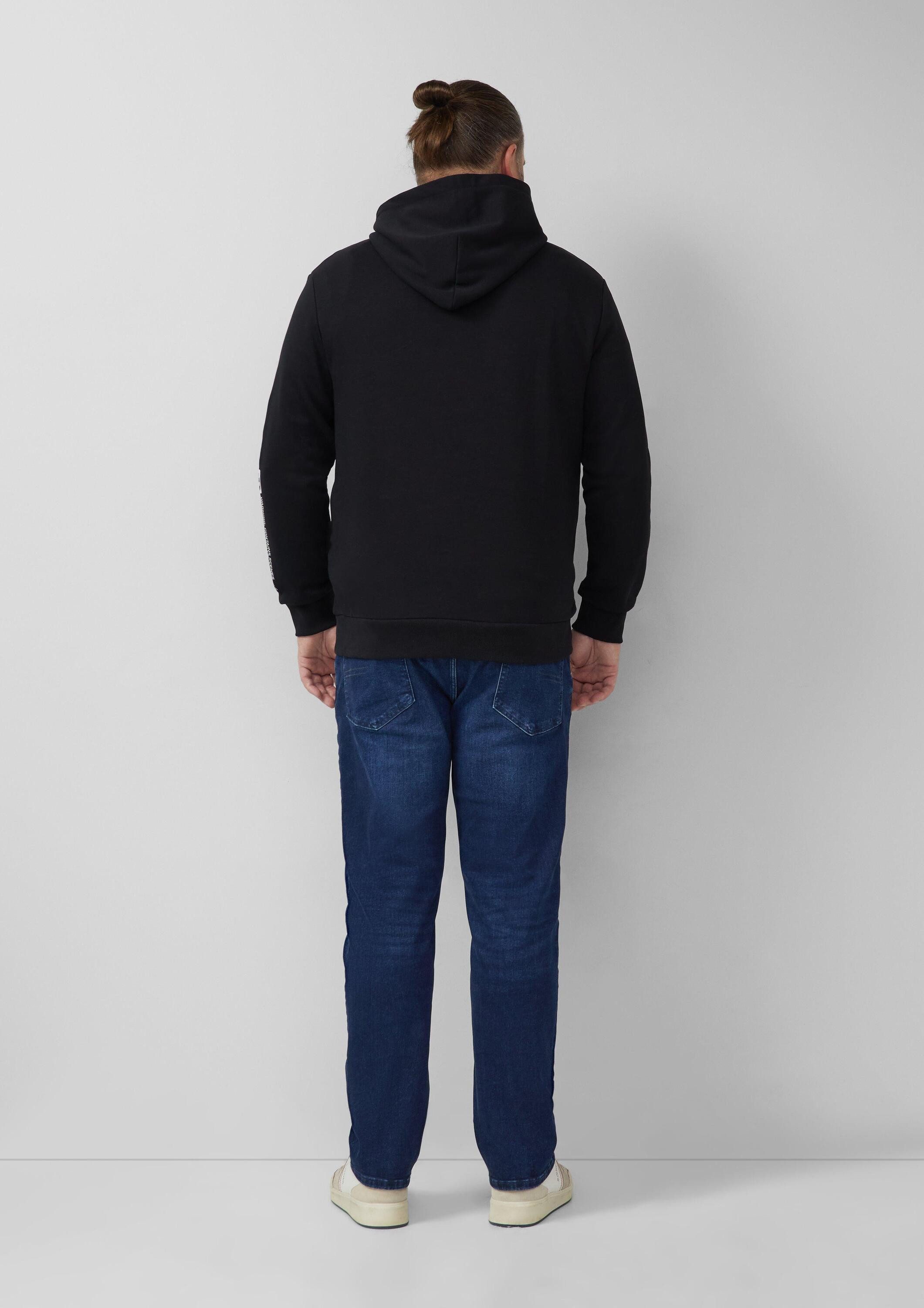 s.Oliver Sweatshirt Sweatshirt Softer Hoodie im Relaxed Fit mit Artwork