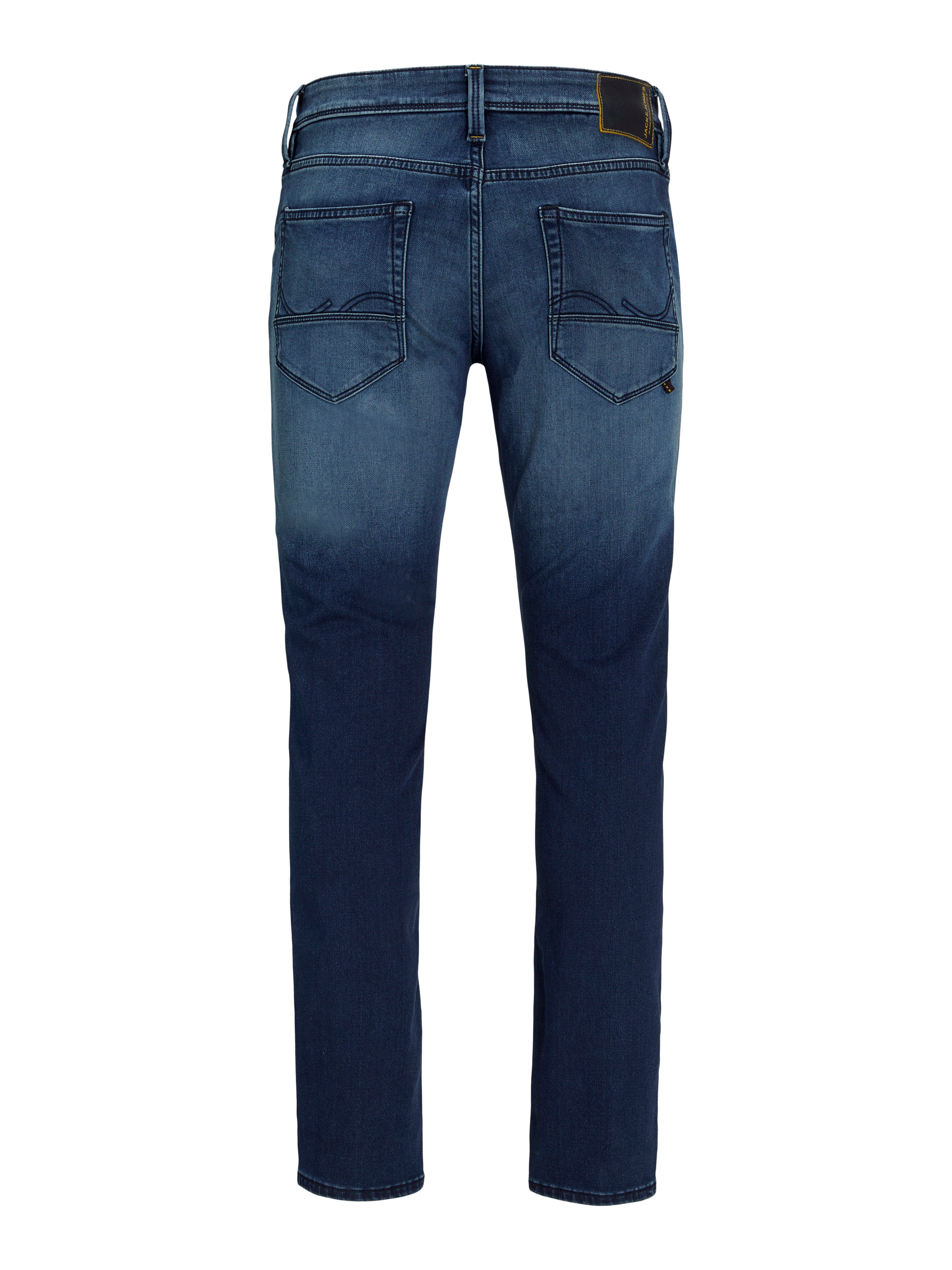 Jack & Jones Tapered-fit-Jeans JJIMIKE mit Stretch, Used-Look und bequemer Passform mit Abriebeffekten