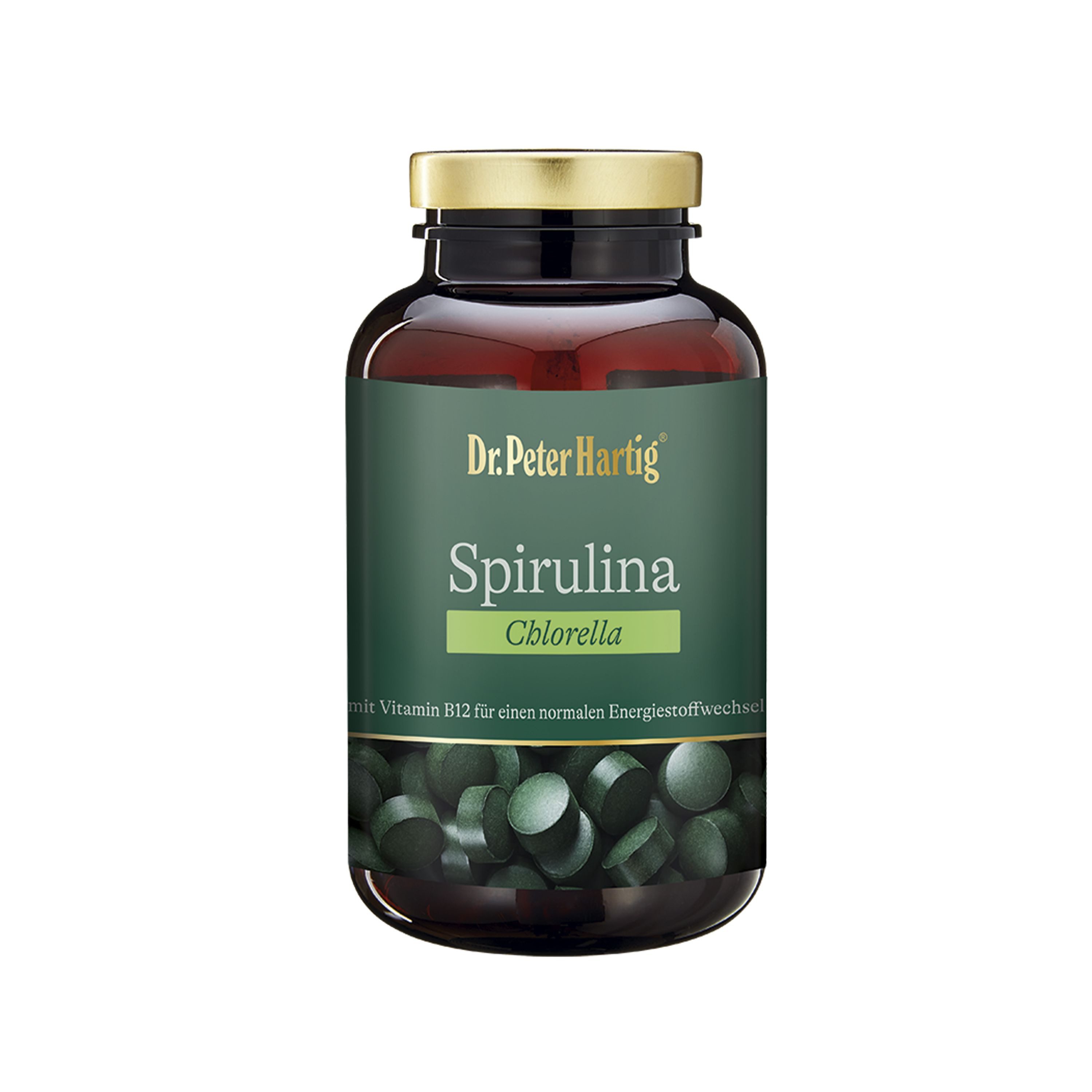 Dr. Peter Hartig Spirulina Chlorella, unterstützt normalen Energiestoffwechsel, Presslinge, 720 Presslinge, 60-Tages-Vorrat, à 288 g