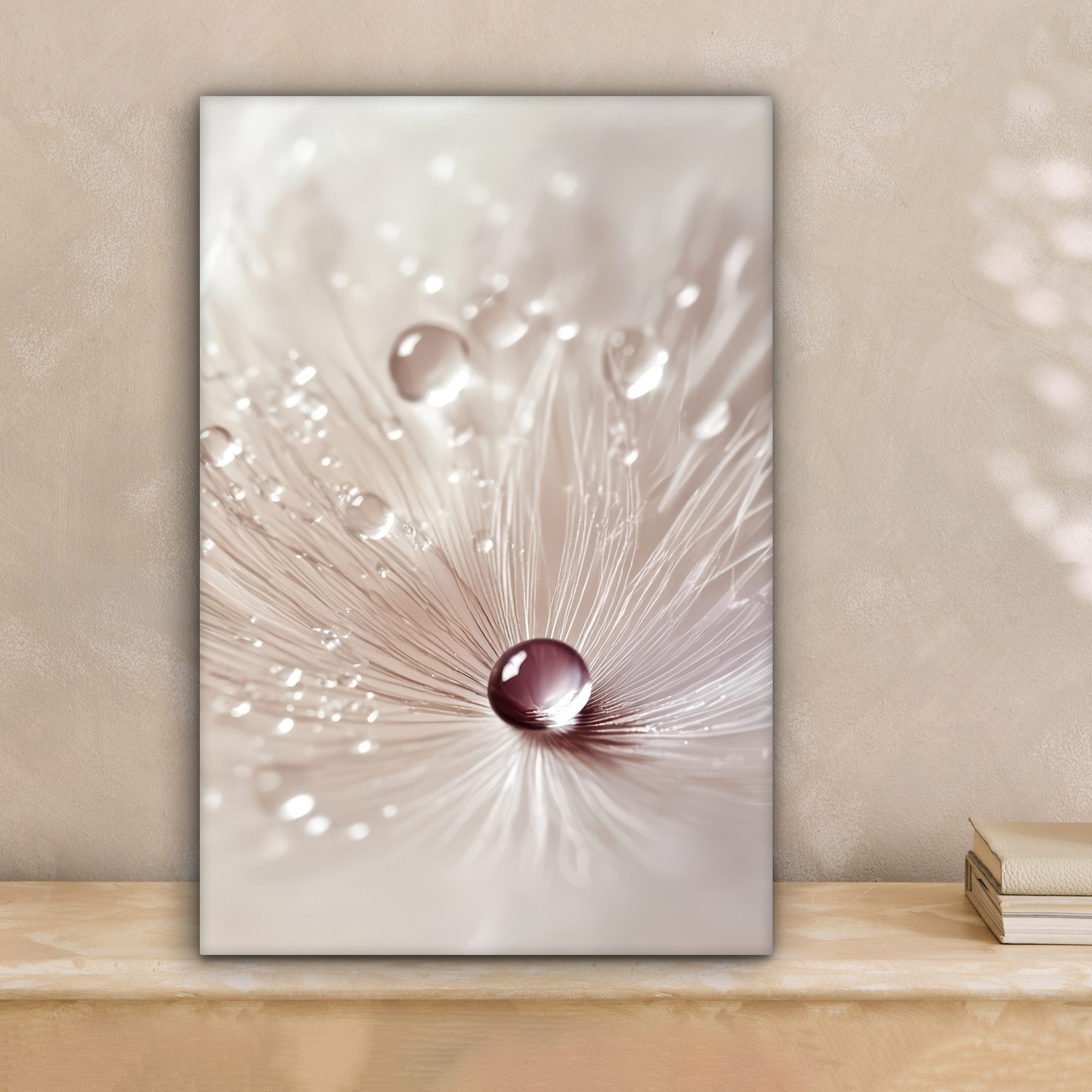 OneMillionCanvasses® Leinwandbild Blume - Abstrakt - Weiß - Wasser - Natur, günstig online kaufen