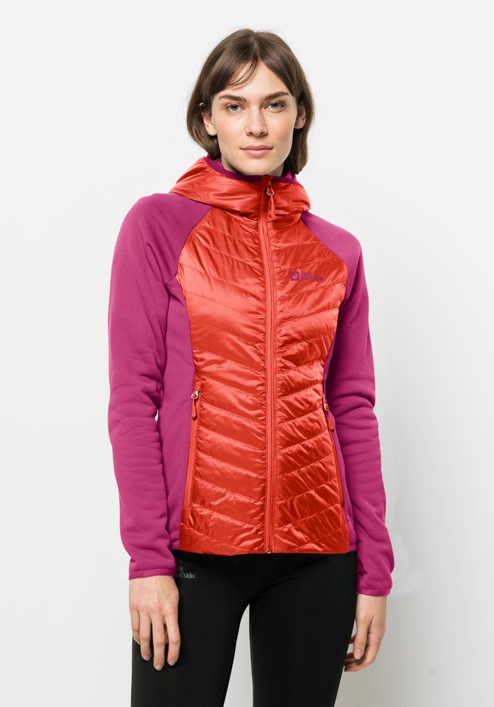 Jack Wolfskin Hybridjacke ROUTEBURN PRO HYBRID W vibrant-orange