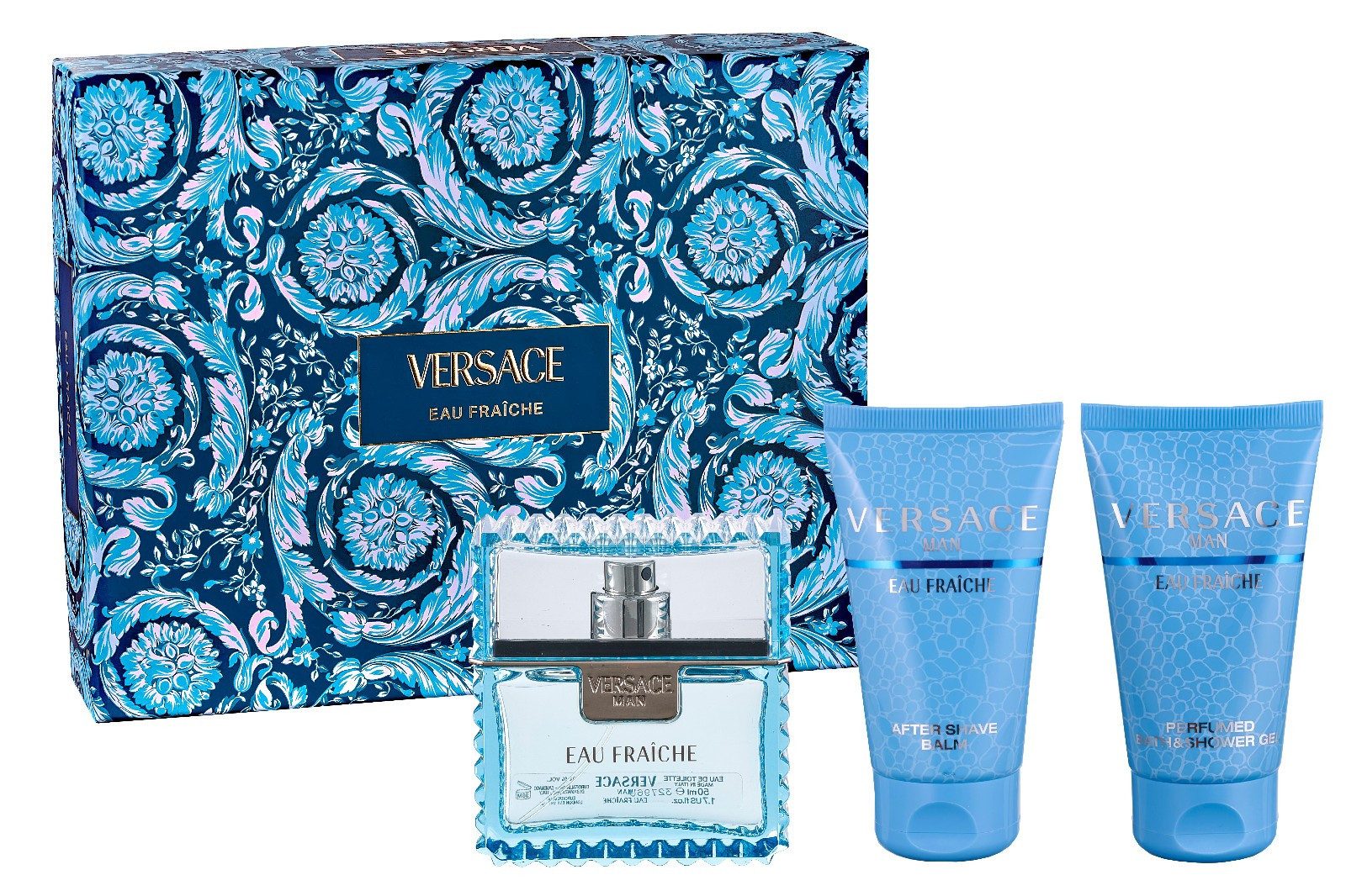 Versace Duft-Set VERSACE MAN EAU FRAICHE EDT 50ML + ASB 50ML + SG 50ML