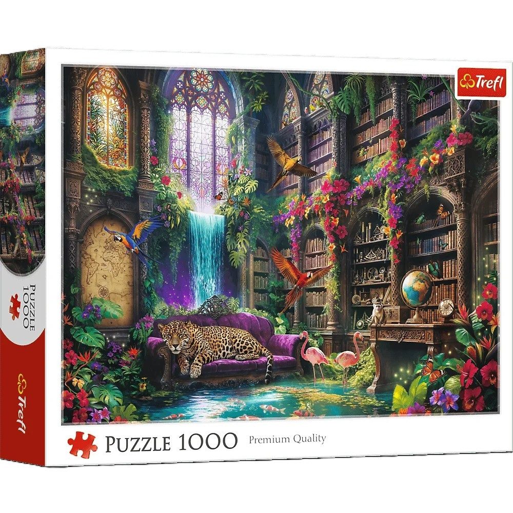 Trefl Puzzle Trefl, Die magische Bibliothek, 1000 Teile Puzzle, 1000 Puzzleteile