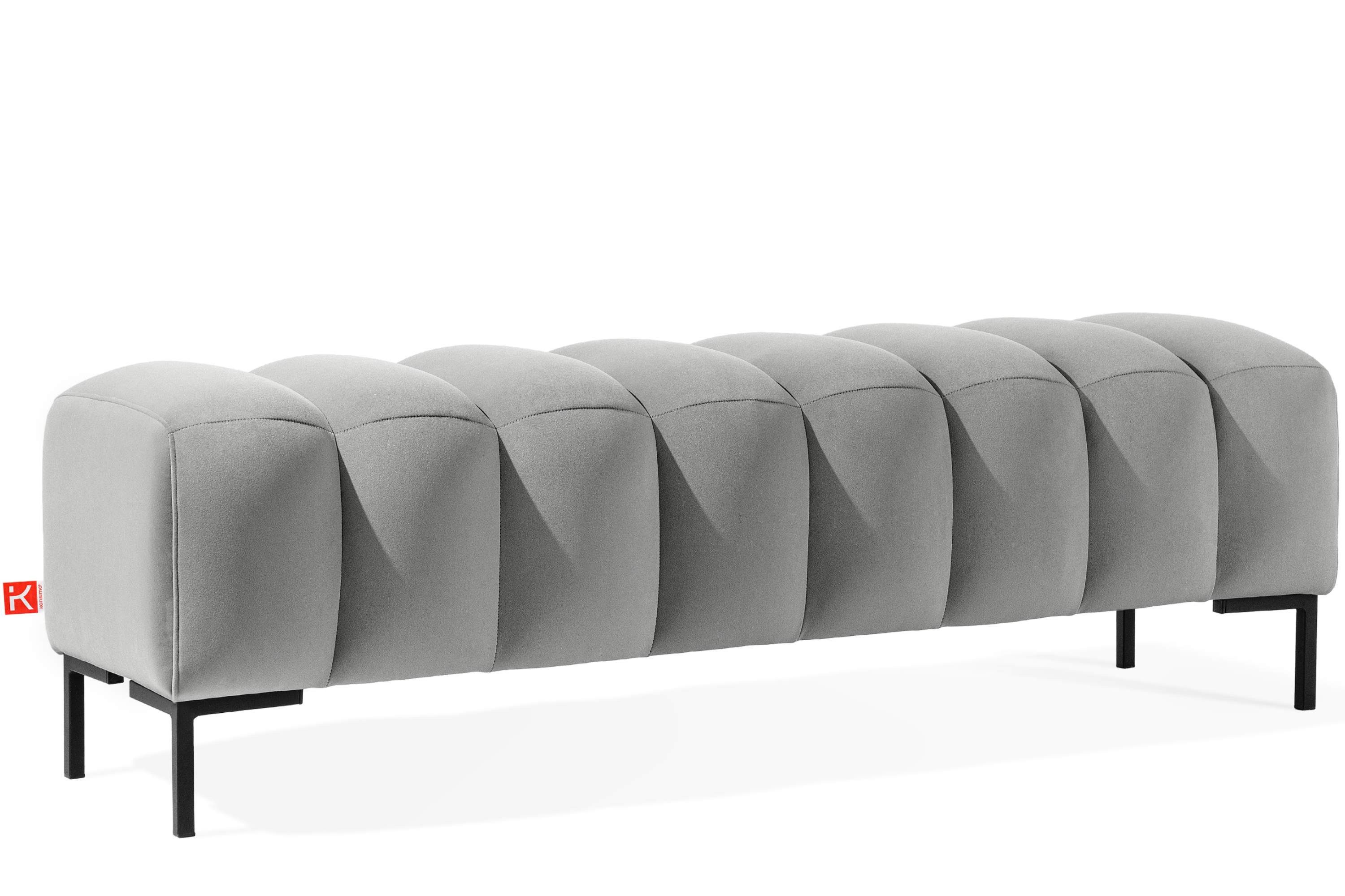 KONSIMO® Polsterbank Bettbank PECCO, Metallbeinen, hergestellt in der EU, h günstig online kaufen