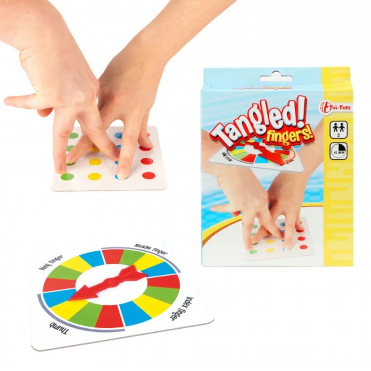 Toi-Toys Spiel Tangled Fingers!, verschlungene Finger Partyspiel