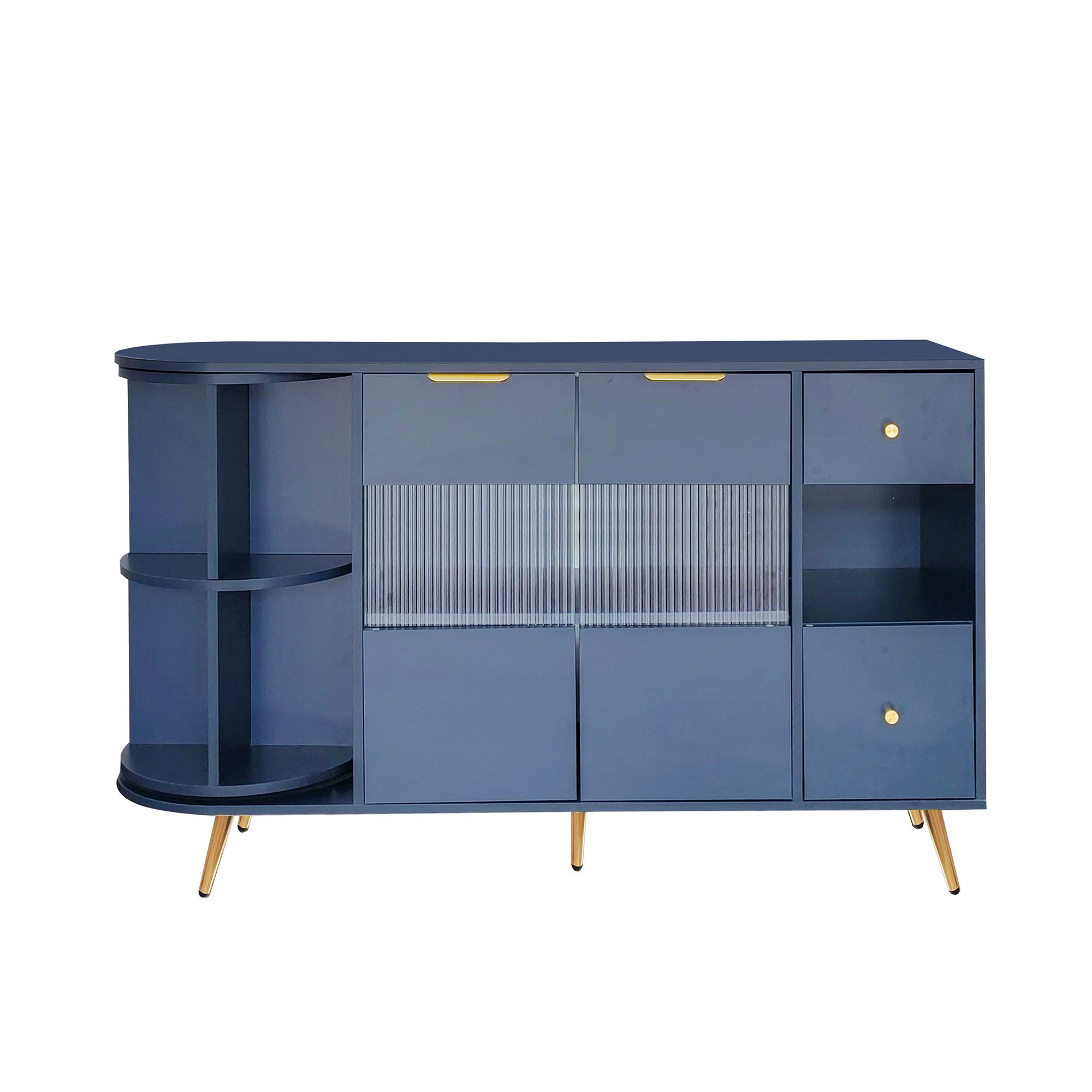 ccbetter Sideboard mit Glasschiebetüren und LED-Leuchten günstig online kaufen