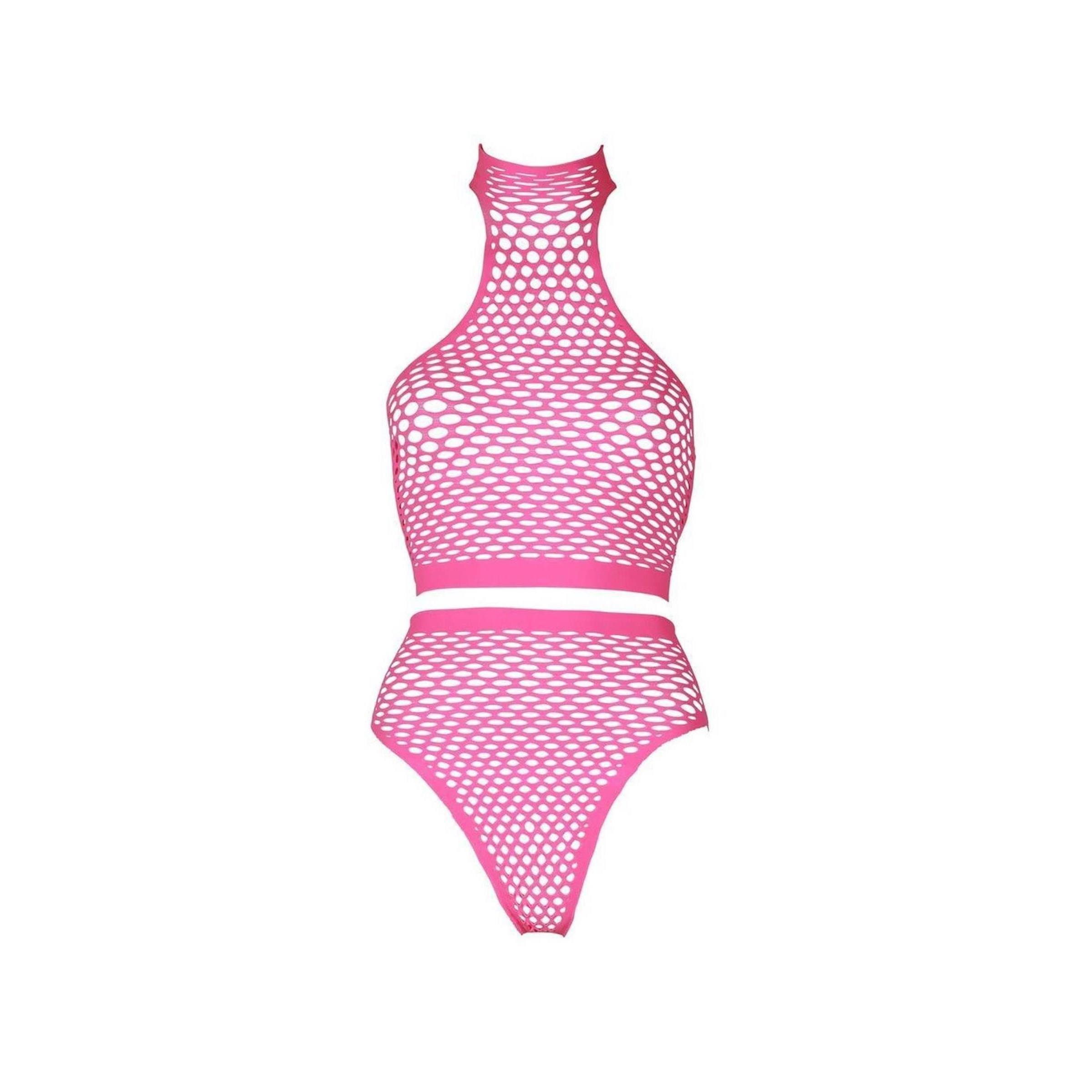 Ouch! Set: Neckholder-BH Ouch! by Shots - Turtle Neck and High Waist Slip -