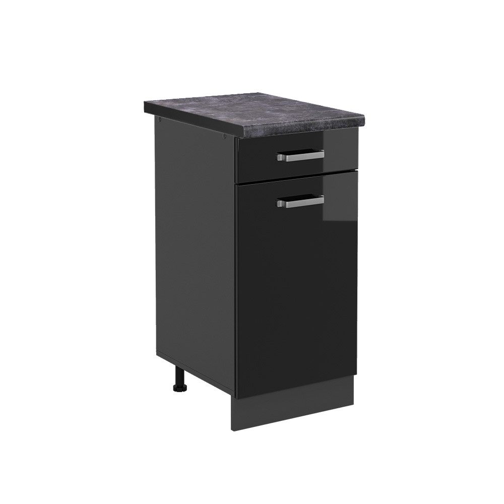 Vicco Unterschrank R-Line, Schwarz Hochglanz/Anthrazit, 40 günstig online kaufen