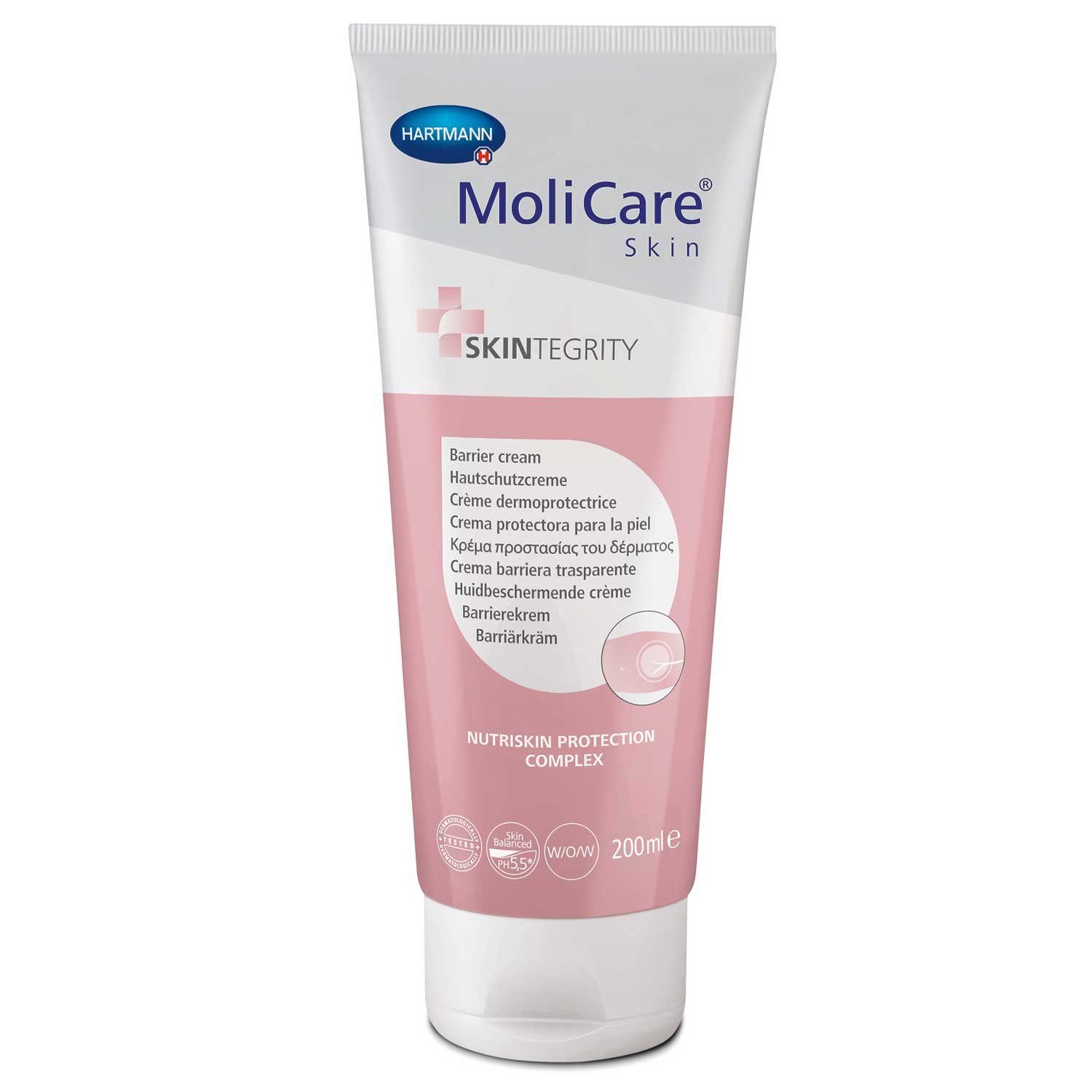 PAUL HARTMANN AG Hautcreme MoliCare® Skin Hautschutzcreme 200 ml, 1-tlg., Feuchtigkeitsspendend, zuverlässiger Schutz