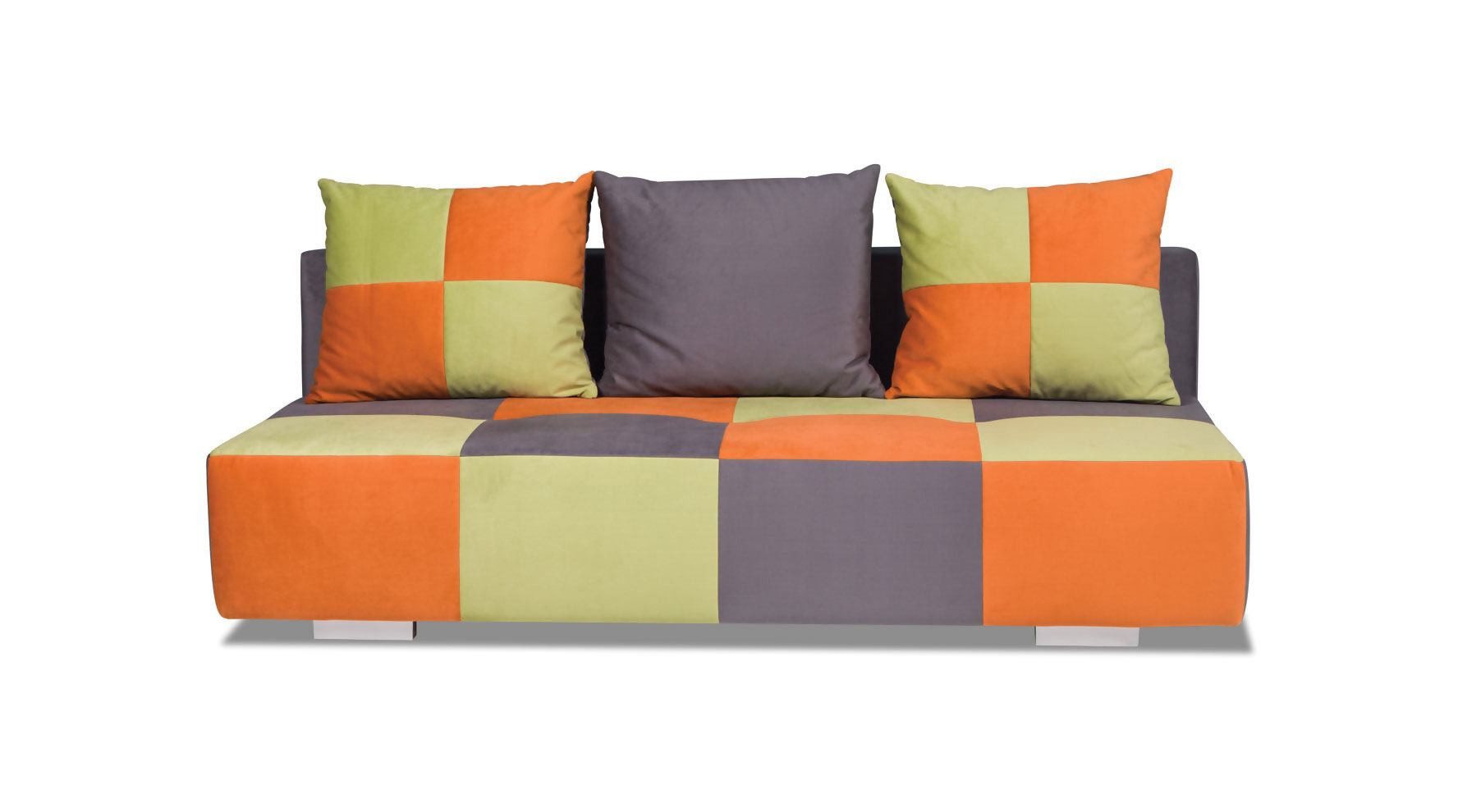 JVmoebel 3-Sitzer Klassisches Relaxsofa aus Textil mit ausziehbarer Liegefläche, Made in Europa