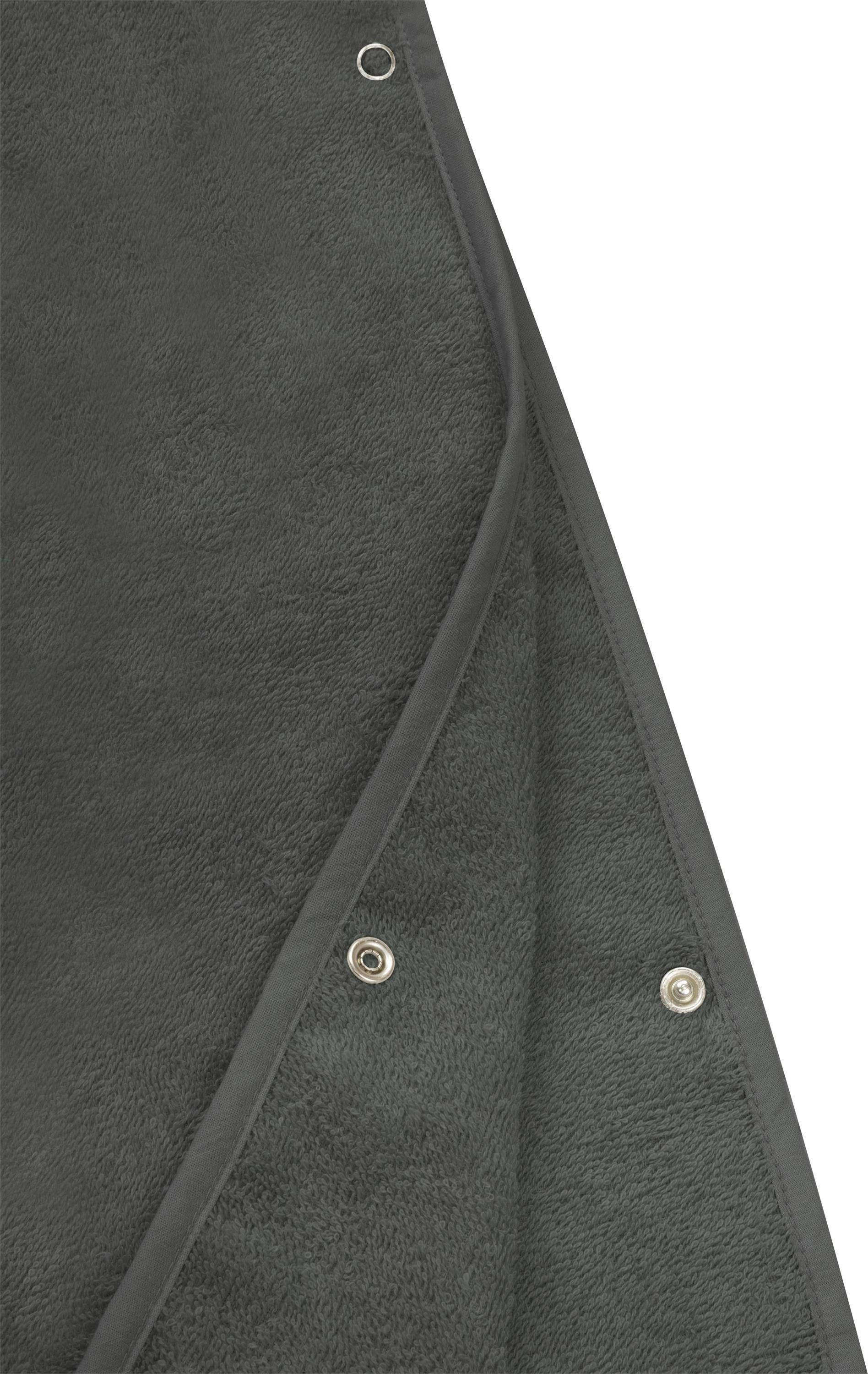 normani Badeponcho Badeponcho aus Bio-Baumwolle für Kinder, Bio-Baumwolle, Kapuze, Schlupf, Kinderbademantel mit Kapuze Strandponcho – Bild 5 von 5