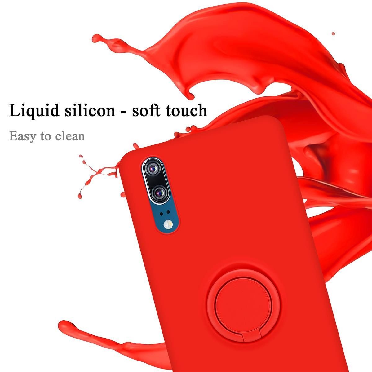 Cadorabo Handyhülle für Huawei P20 Hülle Huawei P20, Robustes Hard Case - Handy Schutzhülle - Hülle - Back Cover Bumper