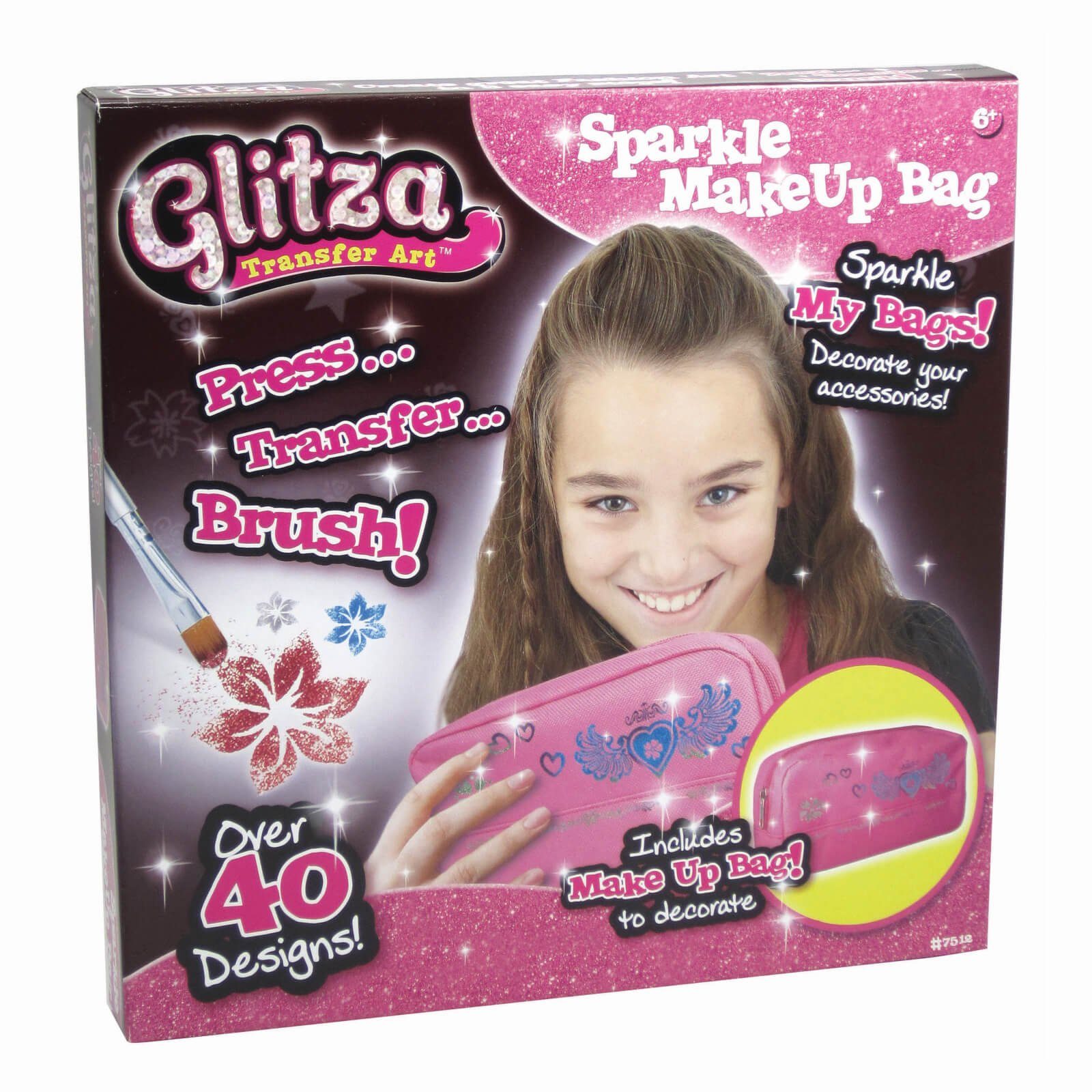 Kindertattoo Glitza Transfer Art Glitzerzauber Schminktasche