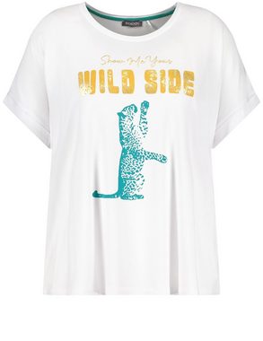 Samoon Kurzarmshirt T-Shirt mit Animal-Print