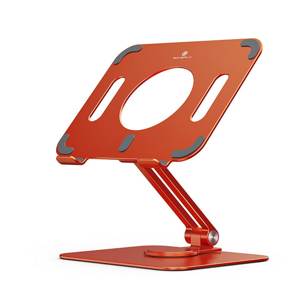 Orbeet Laptoptisch Laptop Tablet iPad Ständer Faltbare 360° Drehung Desktop Halterung Orange
