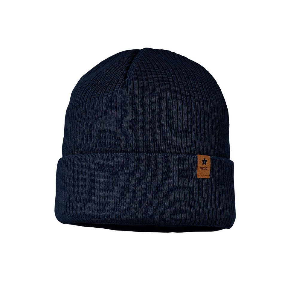 MAXIMO Beanie aus Baumwolle, wärmend, gefüttert, unifarben