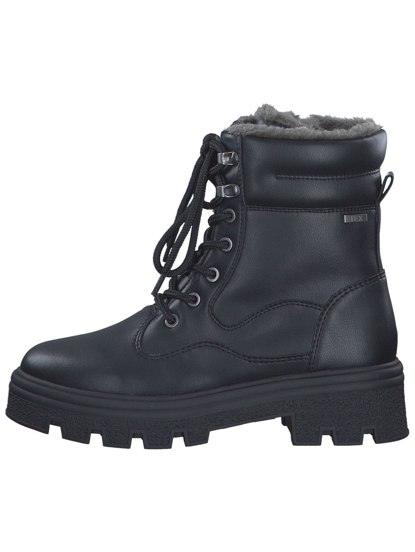 s.Oliver s.Oliver Stiefelette Lederimitat/Textil Schnürstiefelette