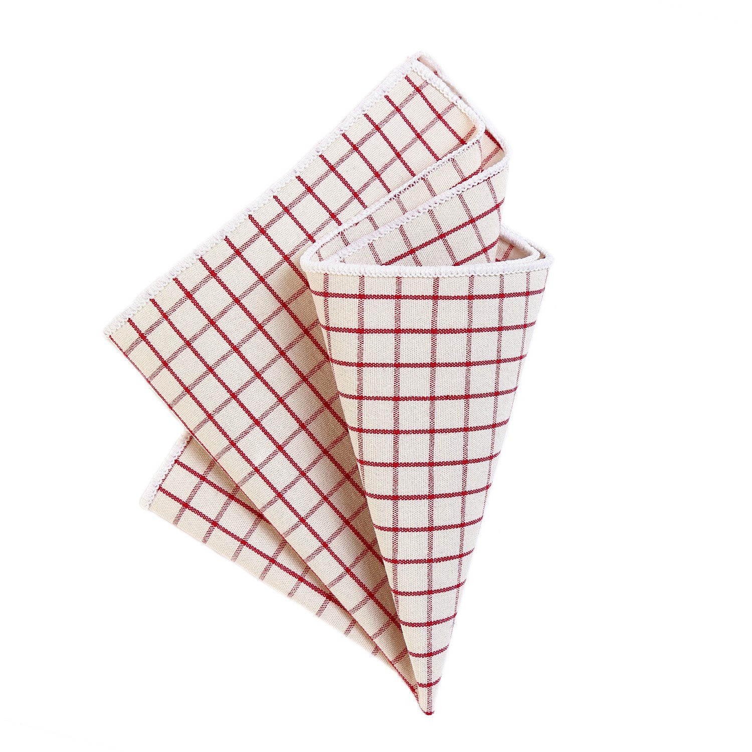 DonDon Einstecktuch DonDon Herren Hanky Einstecktuch kariert, (Packung, 1-St), vorgefaltet, kariert, Baumwolle