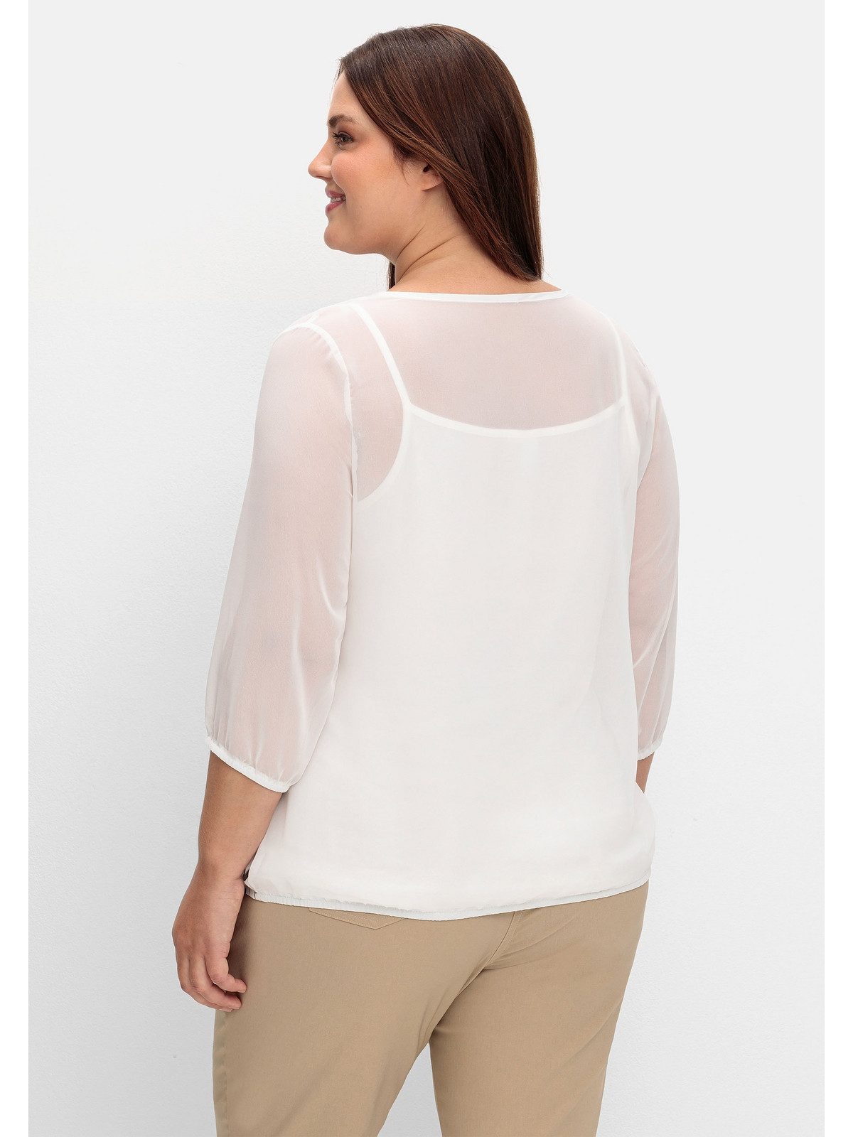 Sheego Tunika Große Größen aus Chiffon, günstig online kaufen