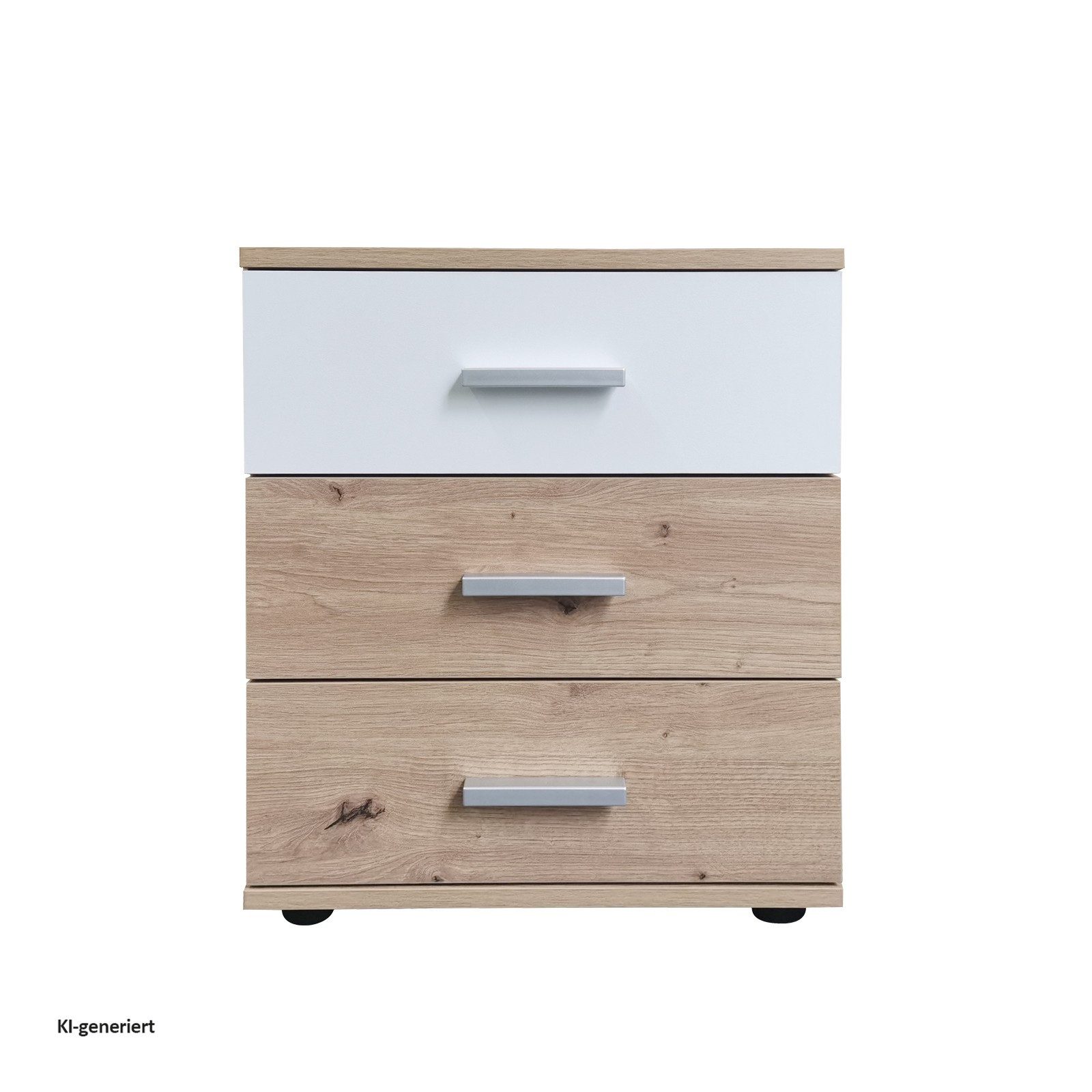 Nachtkommode Nachtschrank Nina mit 3 Schubladen