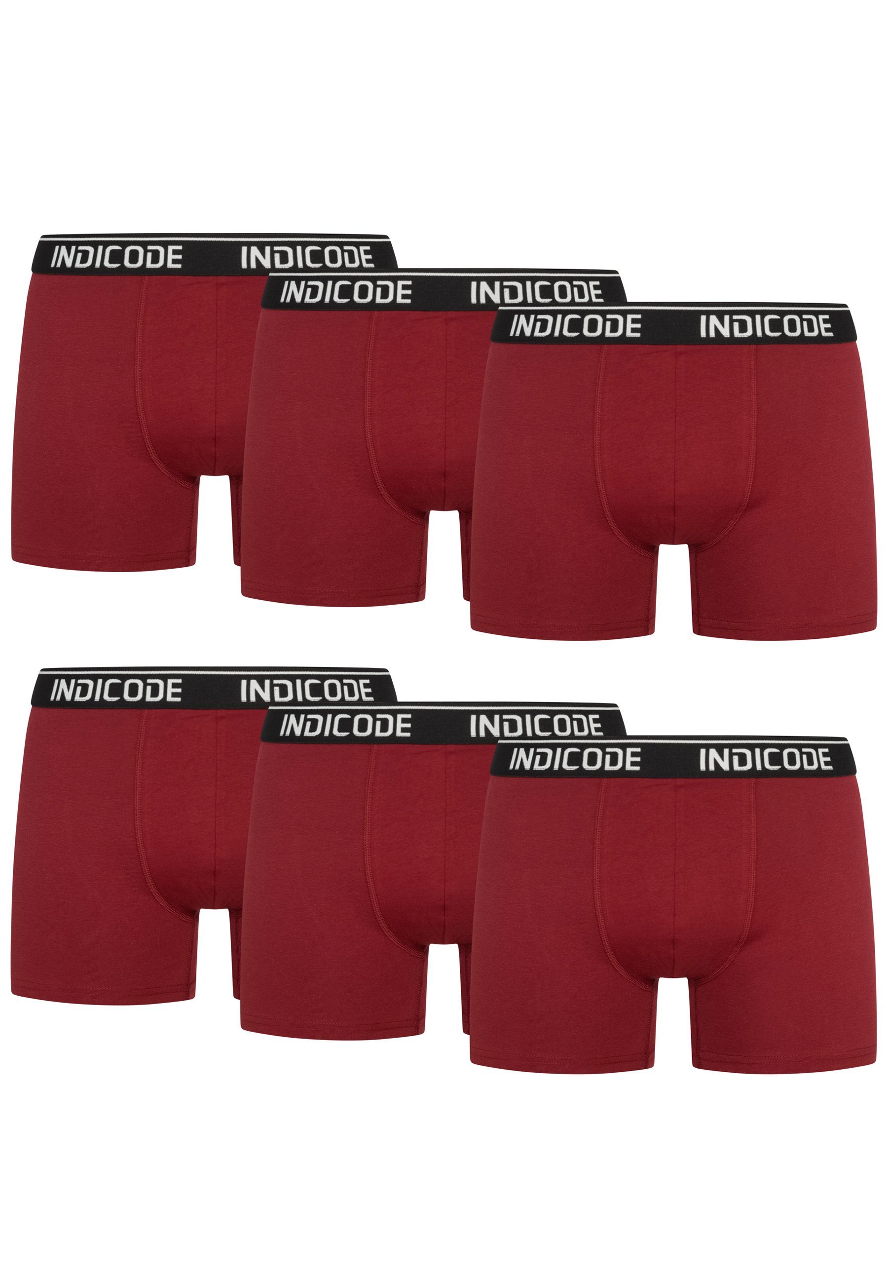 Indicode Boxershorts INMilano Bordeaux