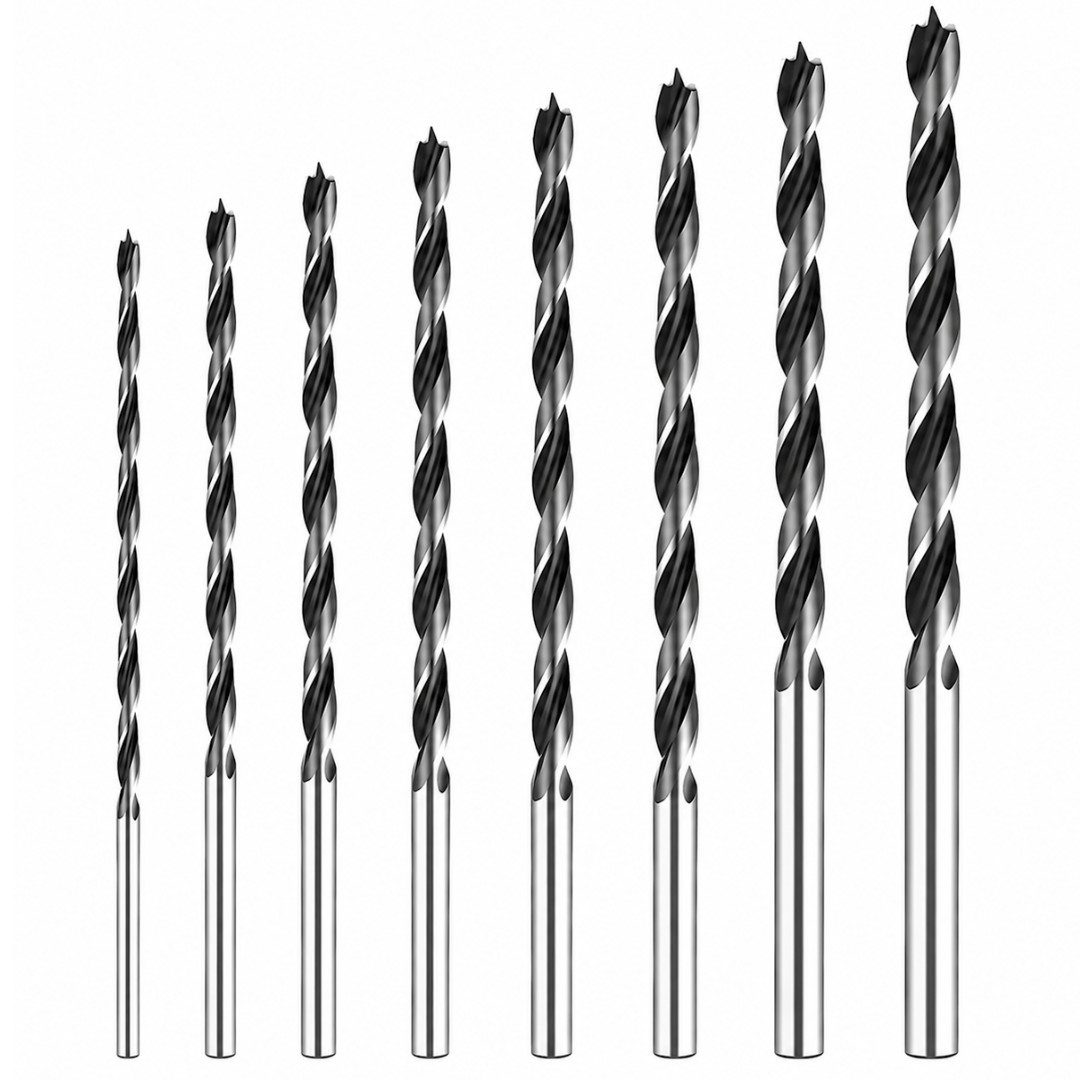RACEL Spiralbohrer Holzspiralbohrer 300 mm Doppelwendel 3-Kant Ø4–20 mm, Doppelwendel, 3-Kant-Schaft