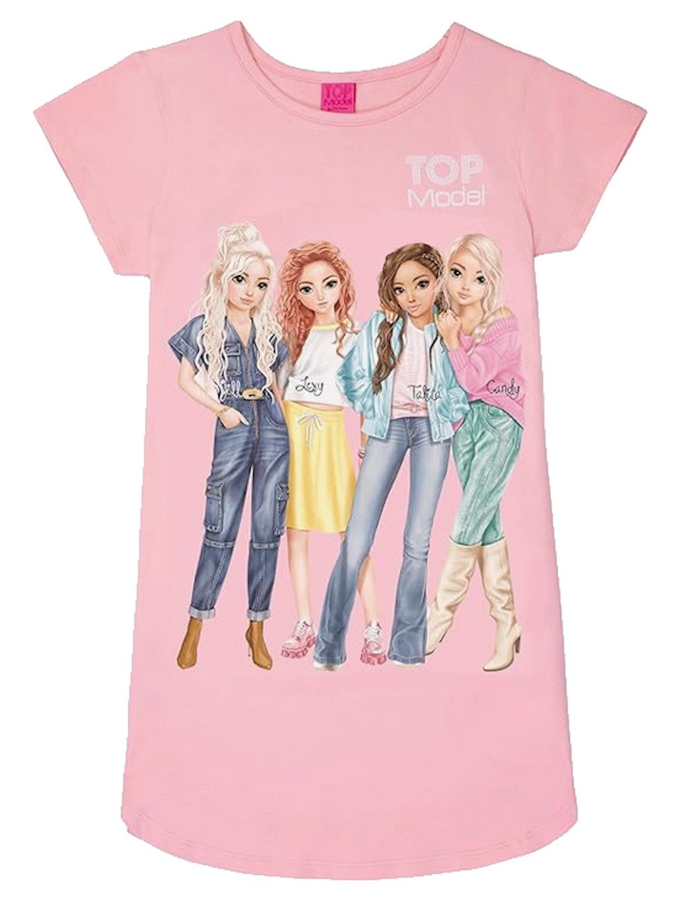 TOPModel Nachthemd TOPModel Jill, Lexy, Talita, Candy Nachthemd Kurzarm tickled pink (1-tlg)
