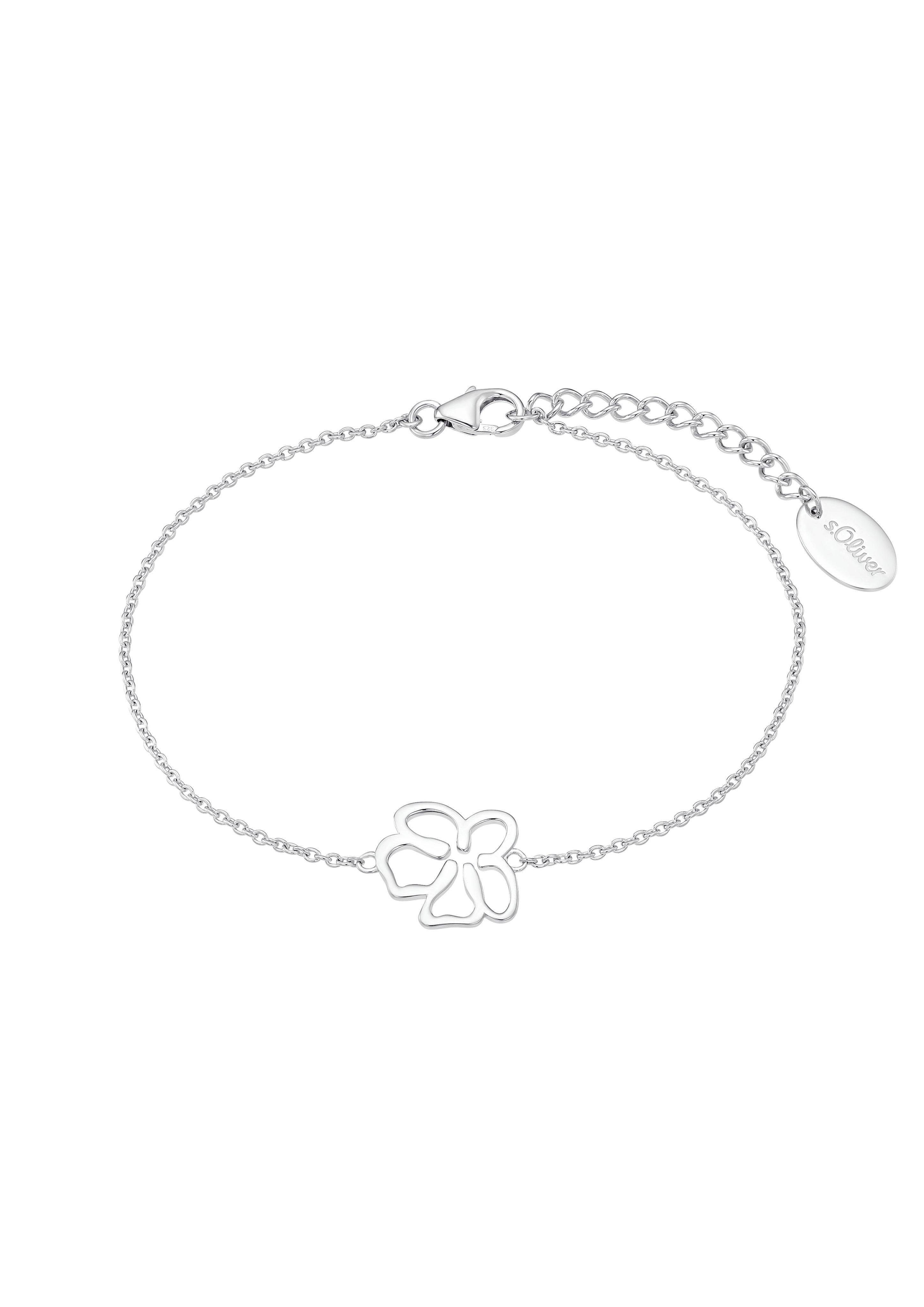 Kette mit Anhänger Silber-Armkette Blume