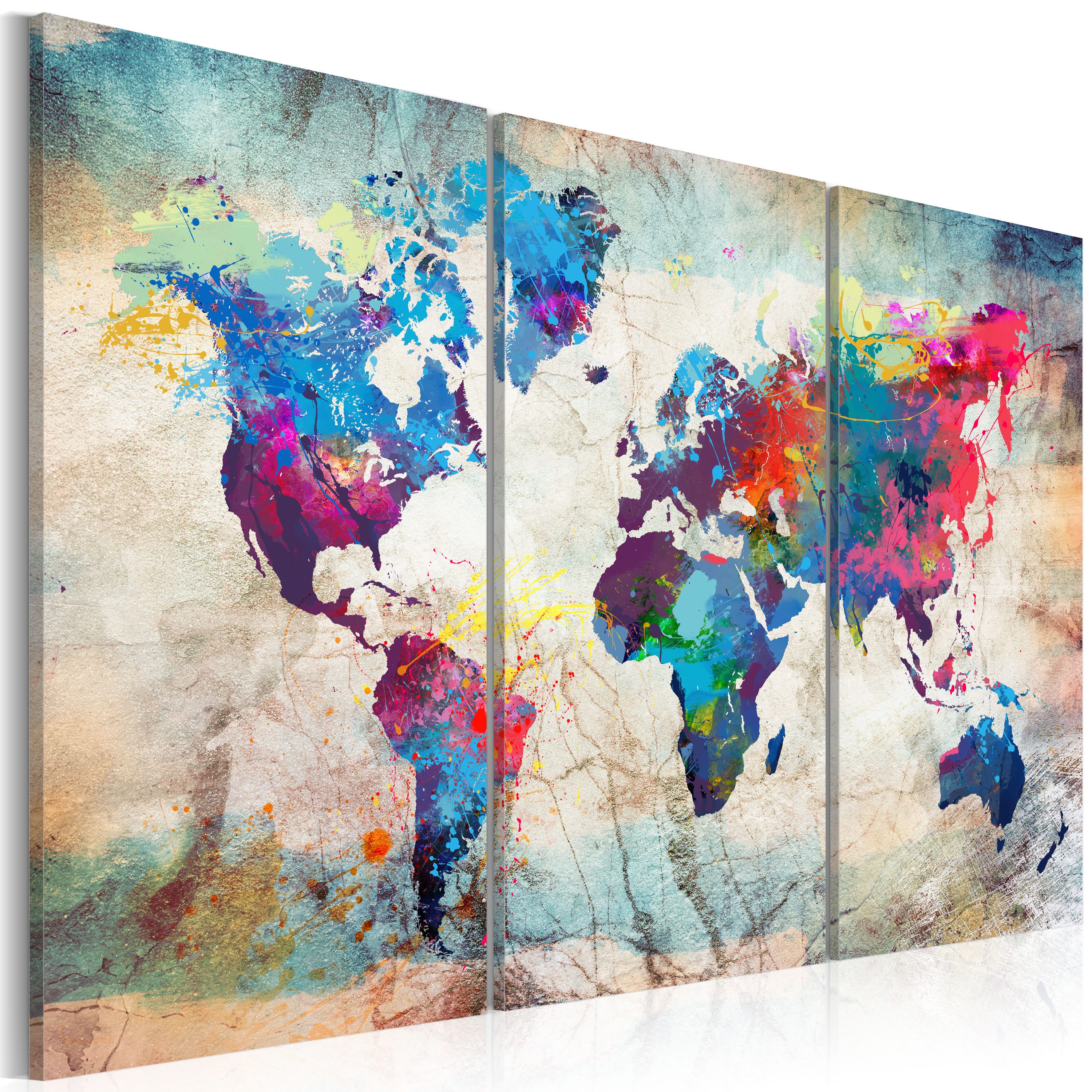 Artgeist Malen nach Zahlen World Maps: Modern Style